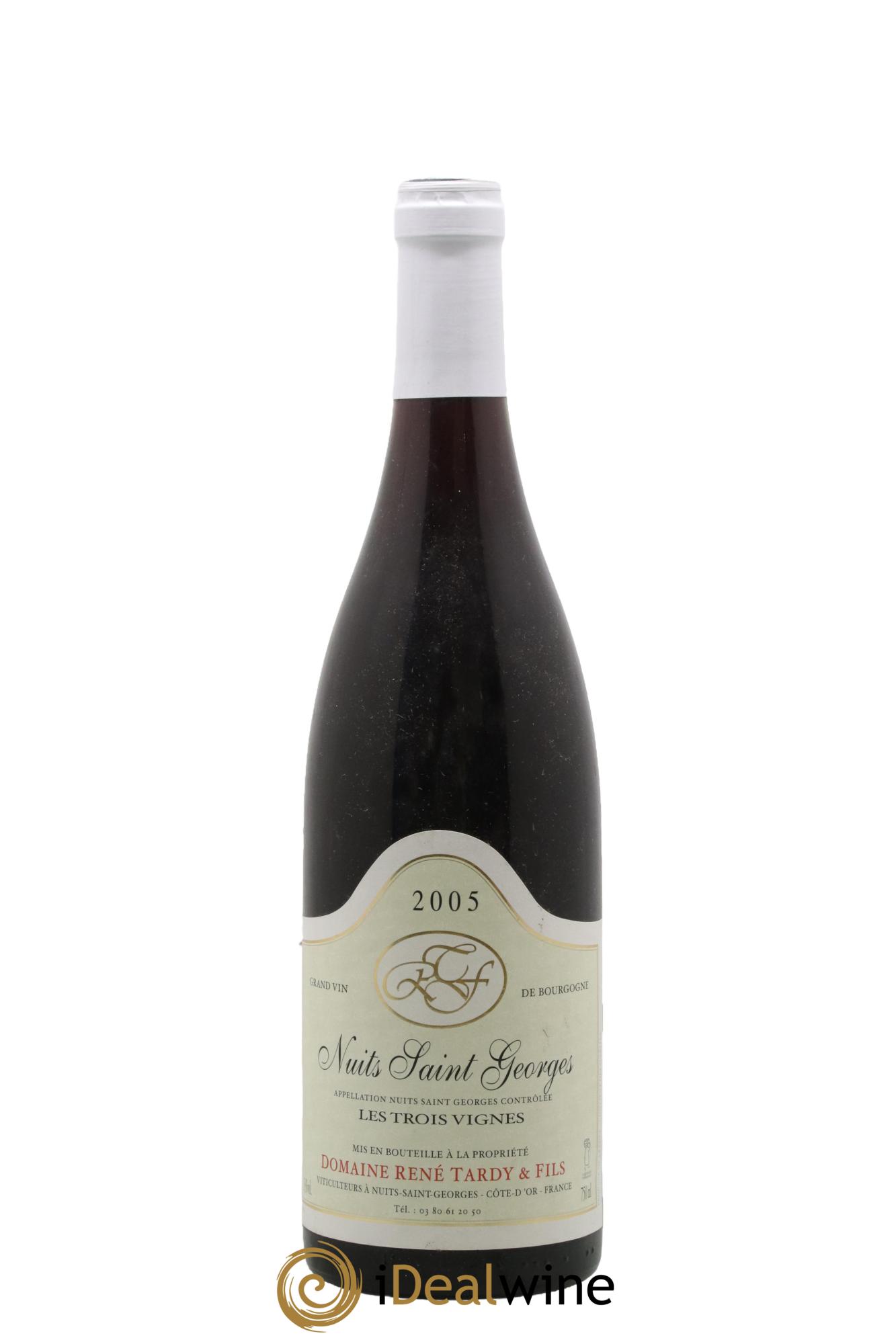 Nuits-Saint-Georges Les Trois Vignes Rene Tardy 2005 - Lot de 1 bouteille - 0
