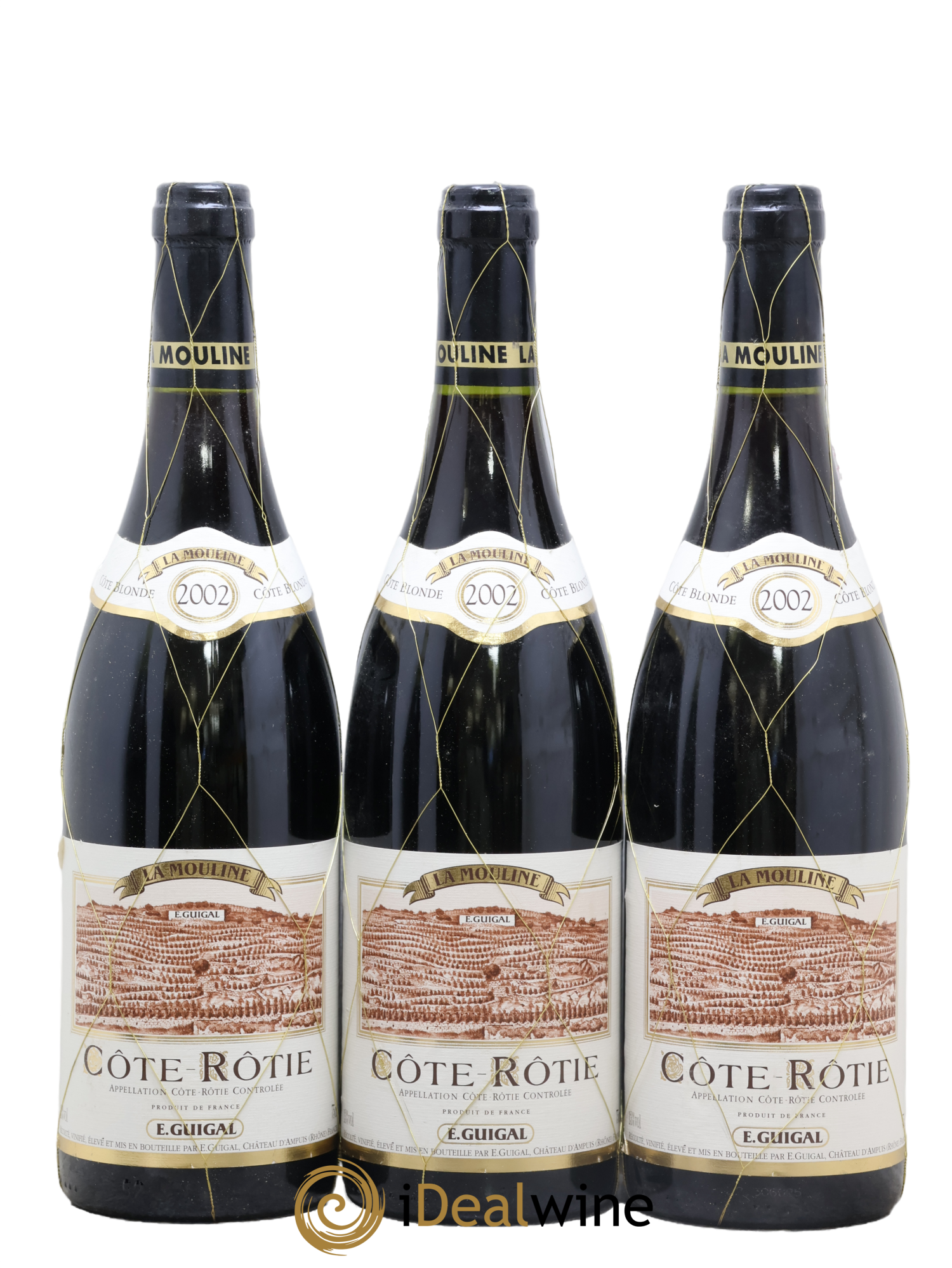 Côte-Rôtie La Mouline Guigal 2002 - Posten von 3 Flaschen - 0