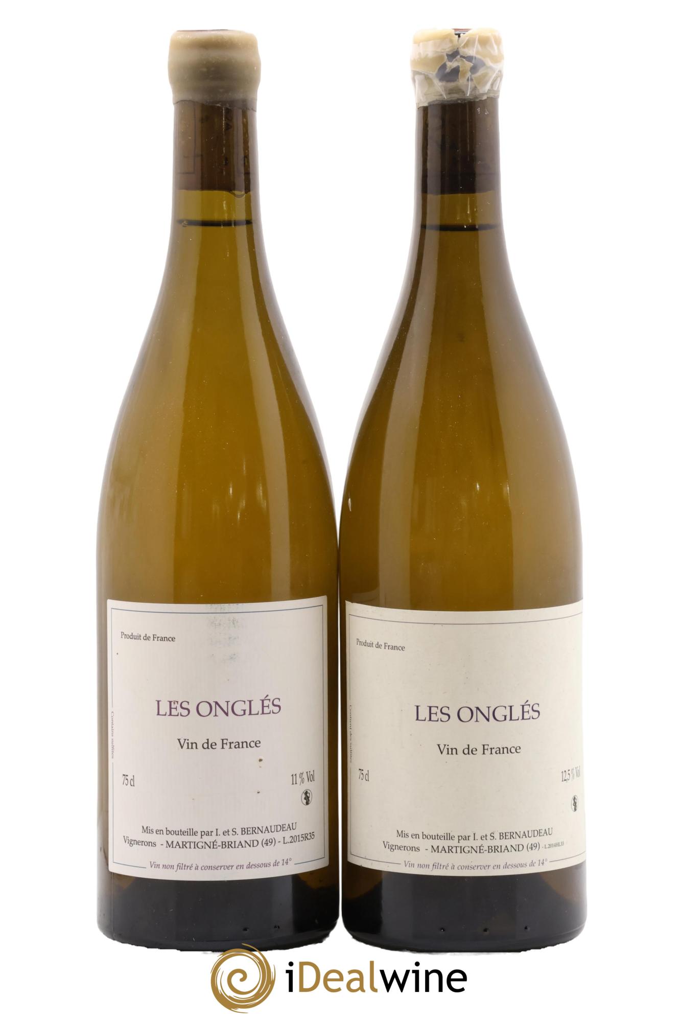 Vin de France Les Onglés Stéphane Bernaudeau 2014 - Lot de 2 bouteilles - 0