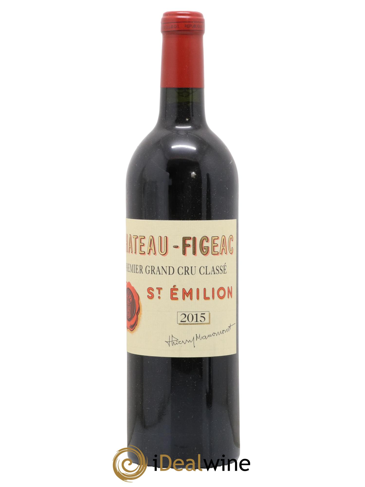 Château Figeac 1er Grand Cru Classé A 2015 - Lot de 1 bouteille - 0