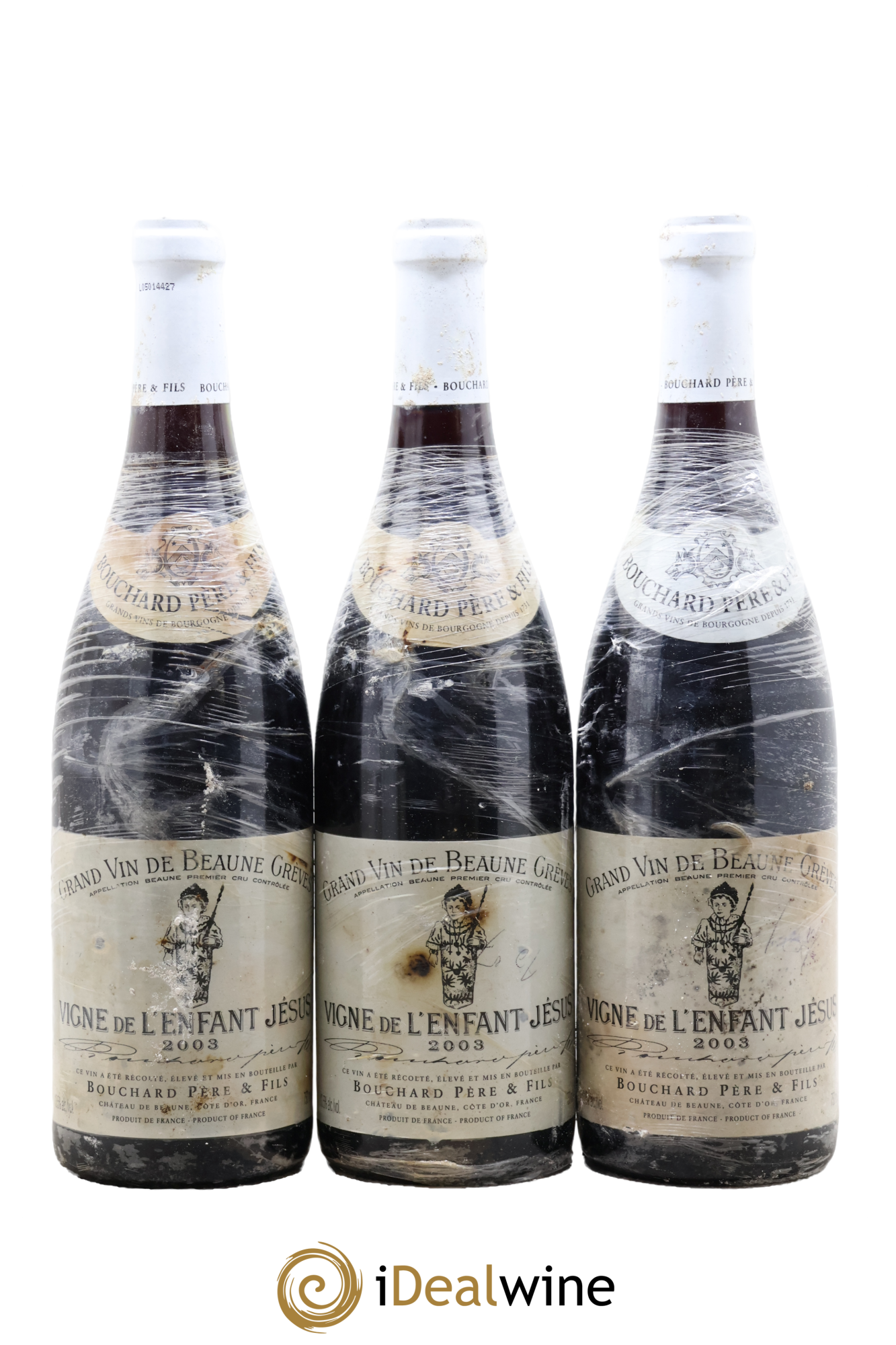 Beaune 1er Cru Grèves - Vigne de l'Enfant Jésus Bouchard Père & Fils 2003 - Lot of 3 bottles - 0
