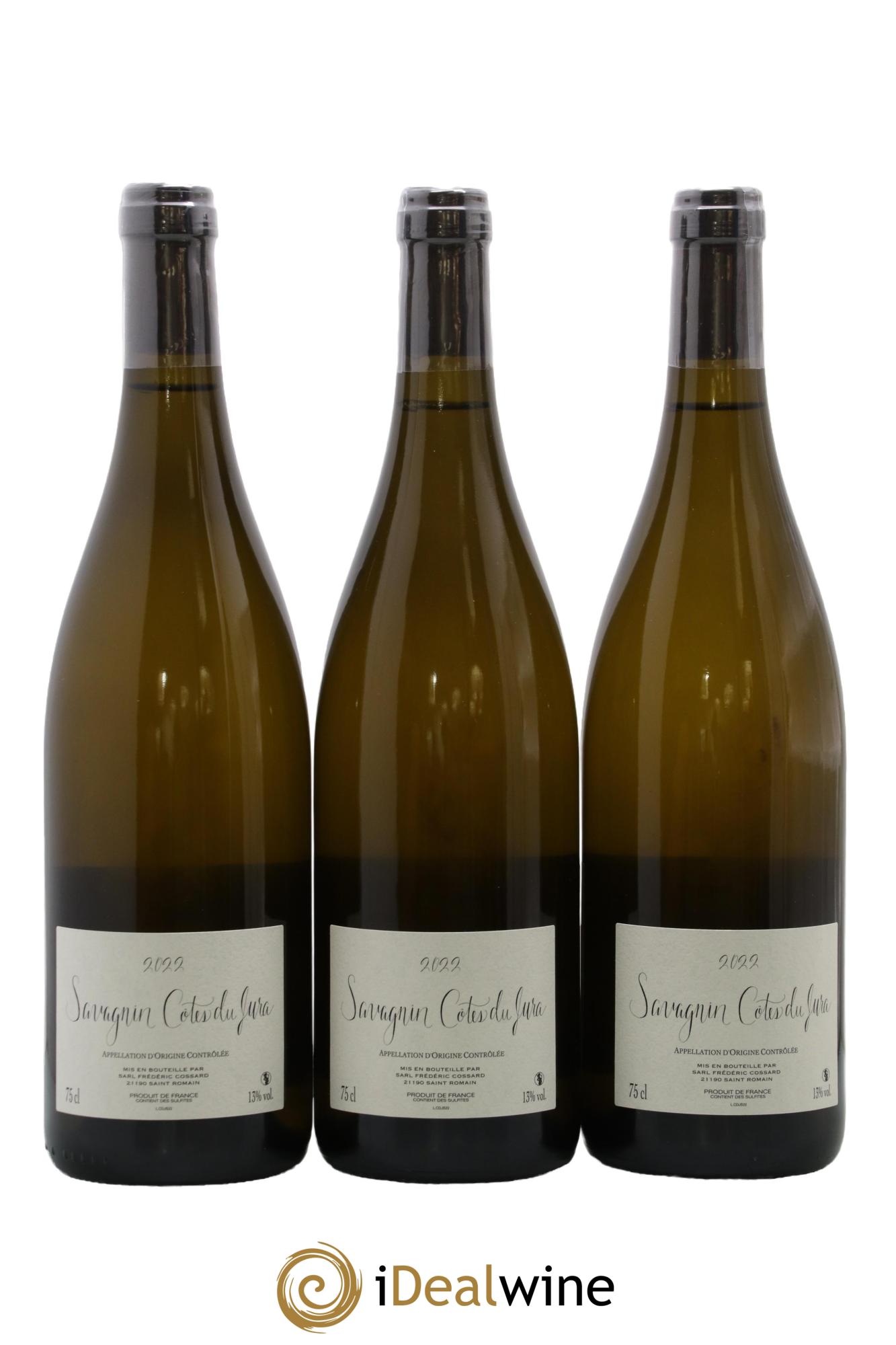 Côtes du Jura Savagnin Fraté Frédéric Cossard 2022 - Lot de 3 bouteilles - 1