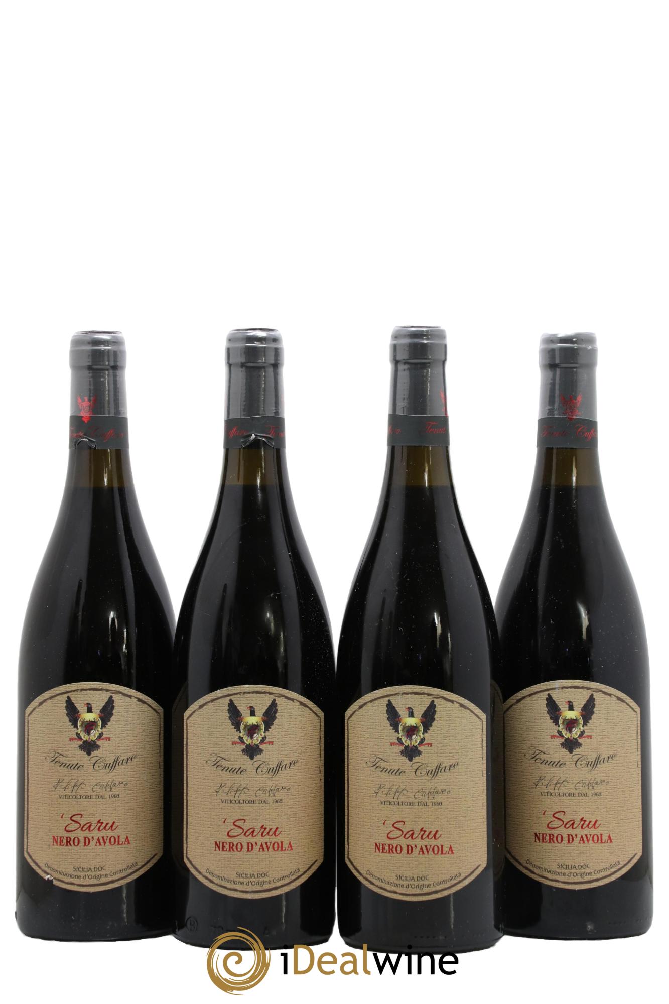 IGT Sicile Saru Nero D'Avola Tenute Cuffare 2019 - Lot de 4 bouteilles - 0