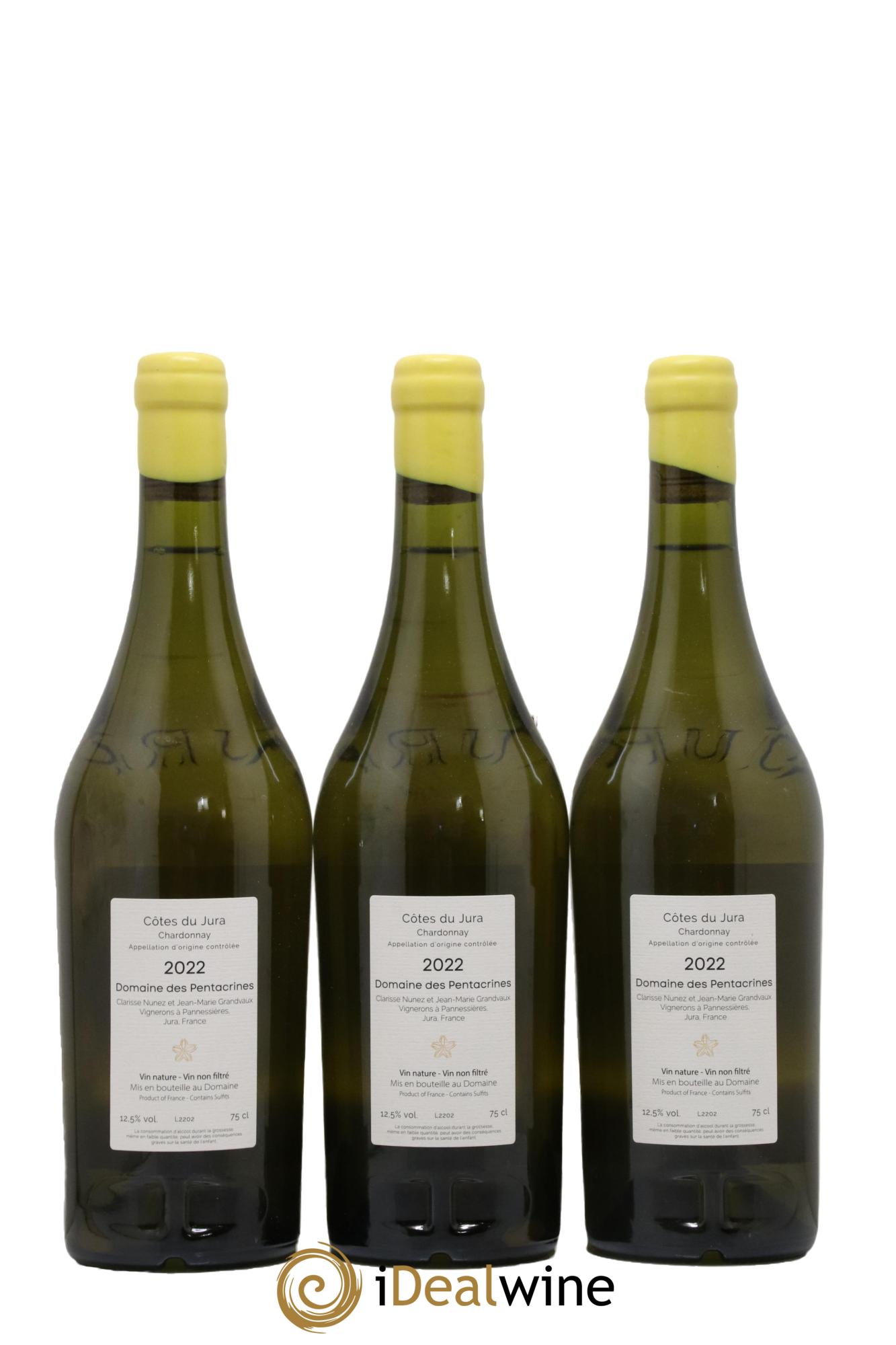 Côtes du Jura Sur Le Seuil Domaine Des Pentacrines 2022 - Lot de 3 bouteilles - 1