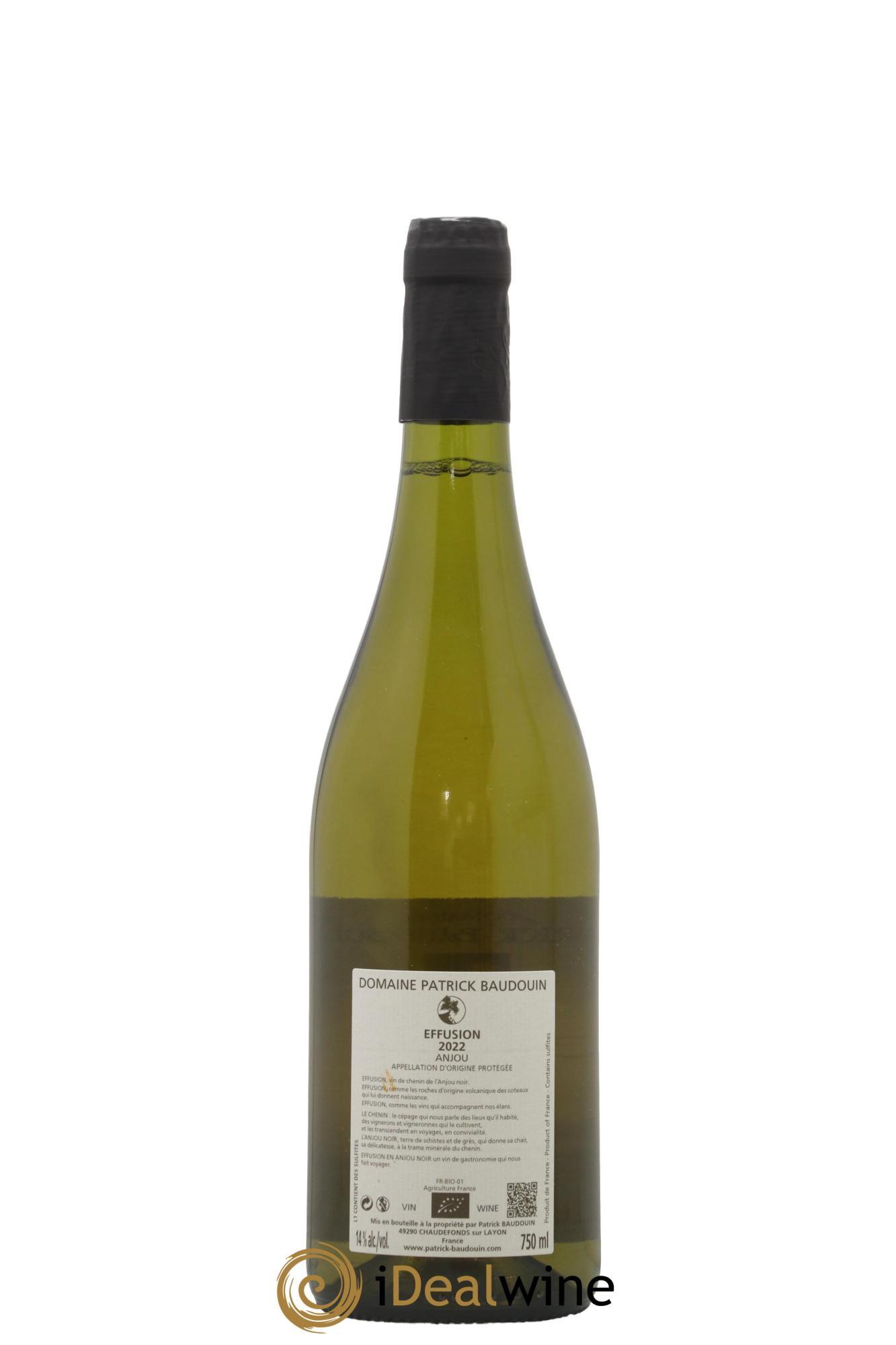 Anjou Effusion Patrick Baudouin 2022 - Posten von 1 Flasche - 1