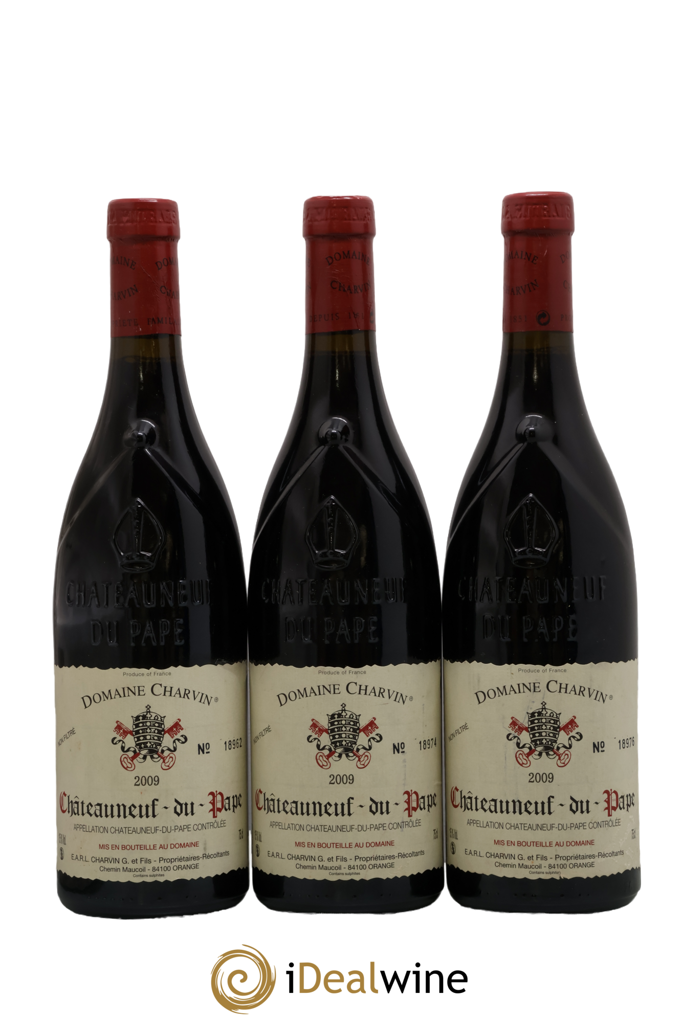 Châteauneuf-du-Pape Charvin (Domaine) 2009 - Lot de 3 bouteilles - 0