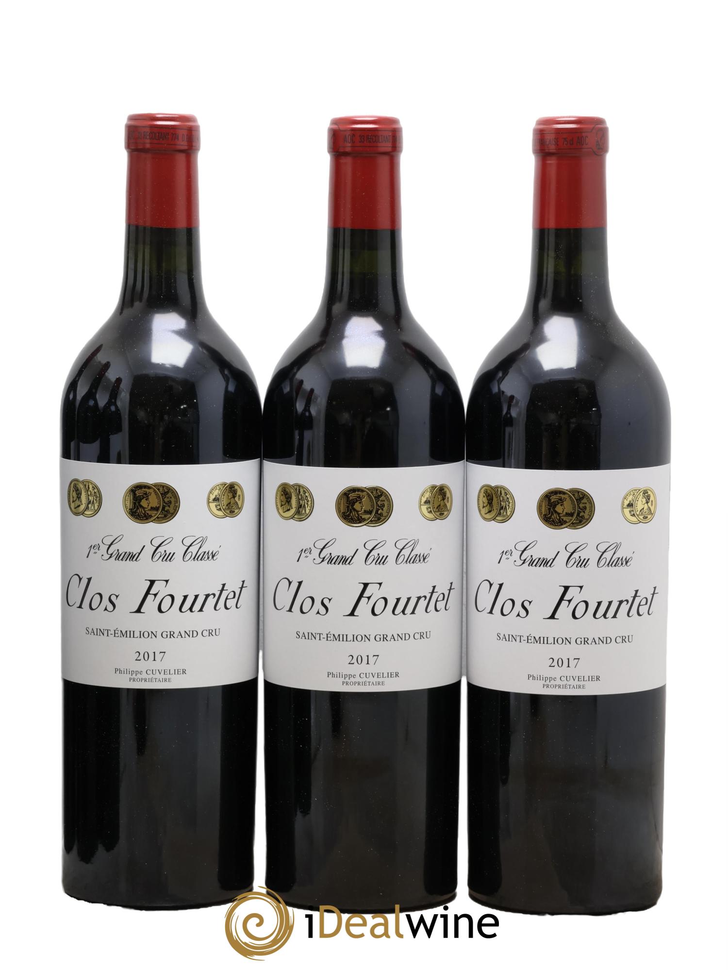 Clos Fourtet 1er Grand Cru Classé B  2017 - Lot of 6 bottles - 1