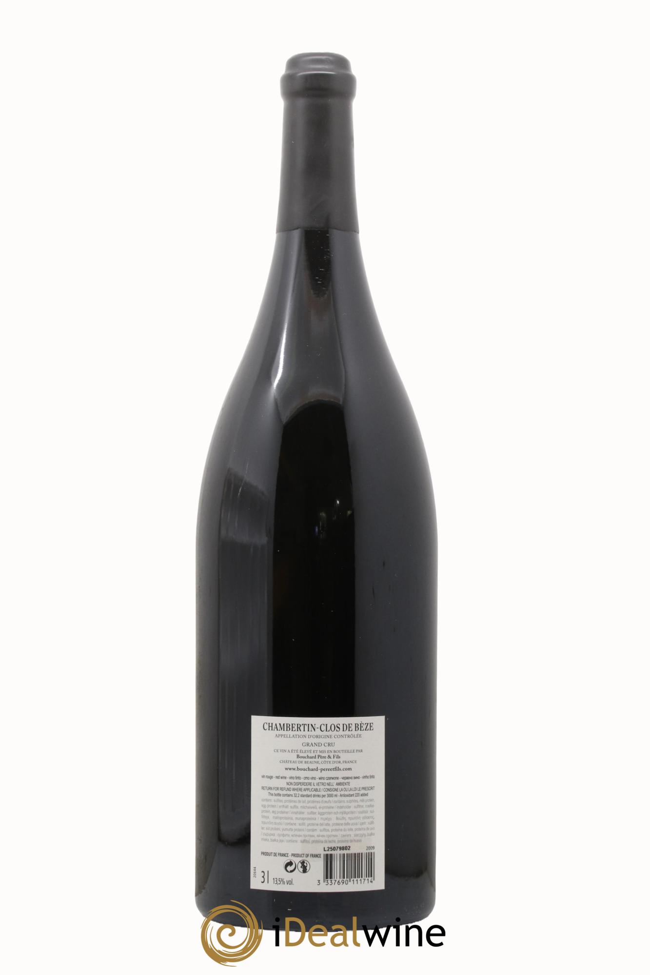Chambertin Clos de Bèze Grand Cru Bouchard Père & Fils  2009 - Lot de 1 double magnum - 2