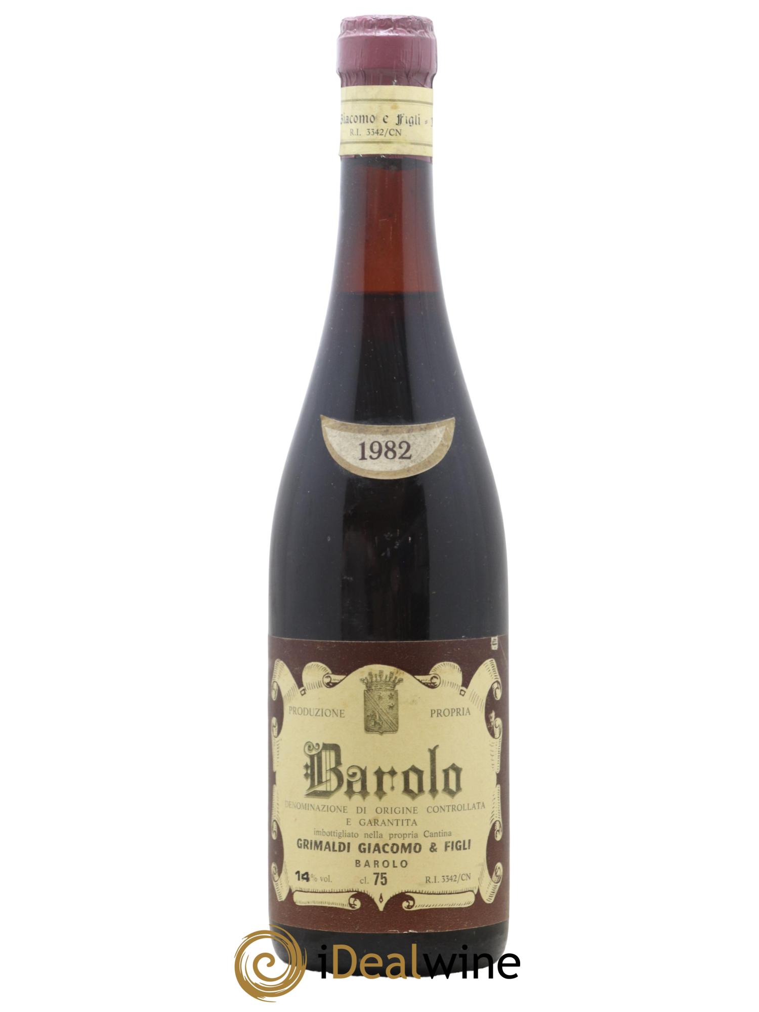Barolo Grimaldi 1982 - Posten von 1 Flasche - 0