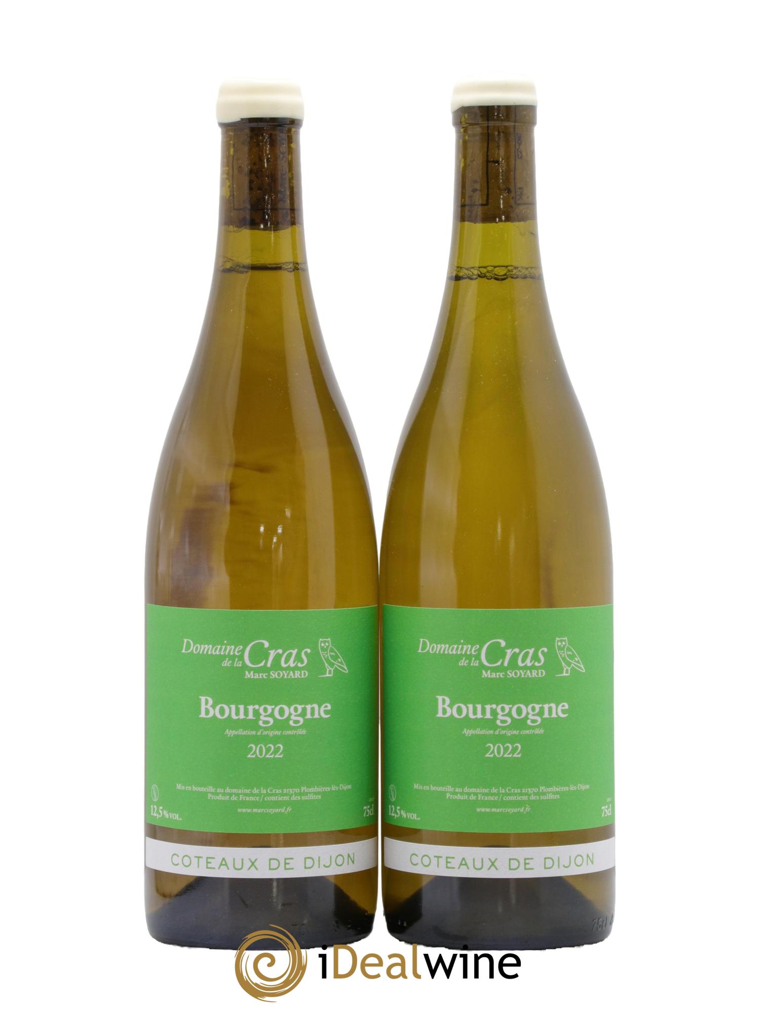 Bourgogne Domaine de la Cras - Marc Soyard 2022 - Posten von 2 Flaschen - 0