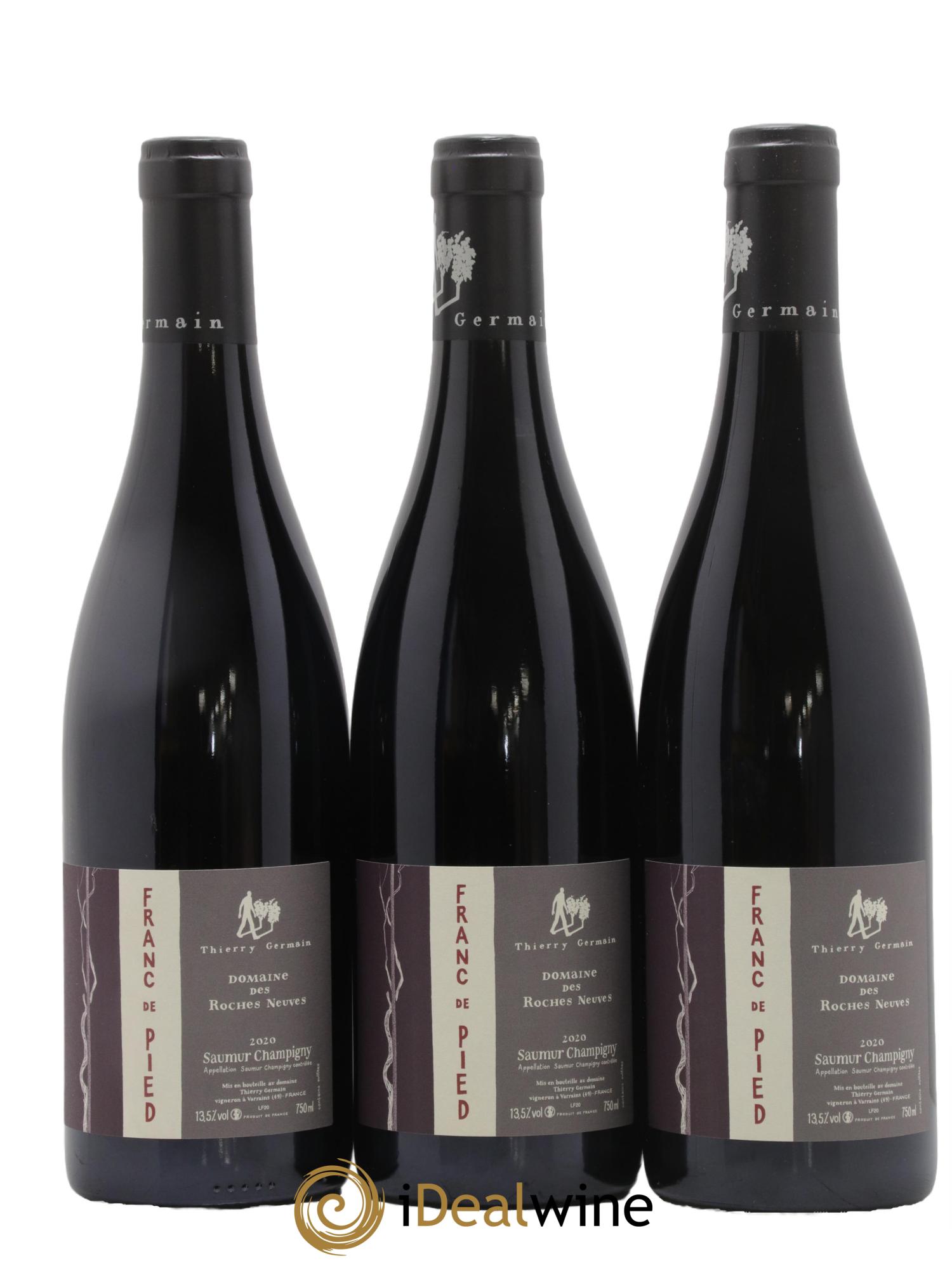 Saumur-Champigny Franc de pied Domaine des Roches Neuves - Thierry Germain 2020 - Lot of 3 bottles - 0