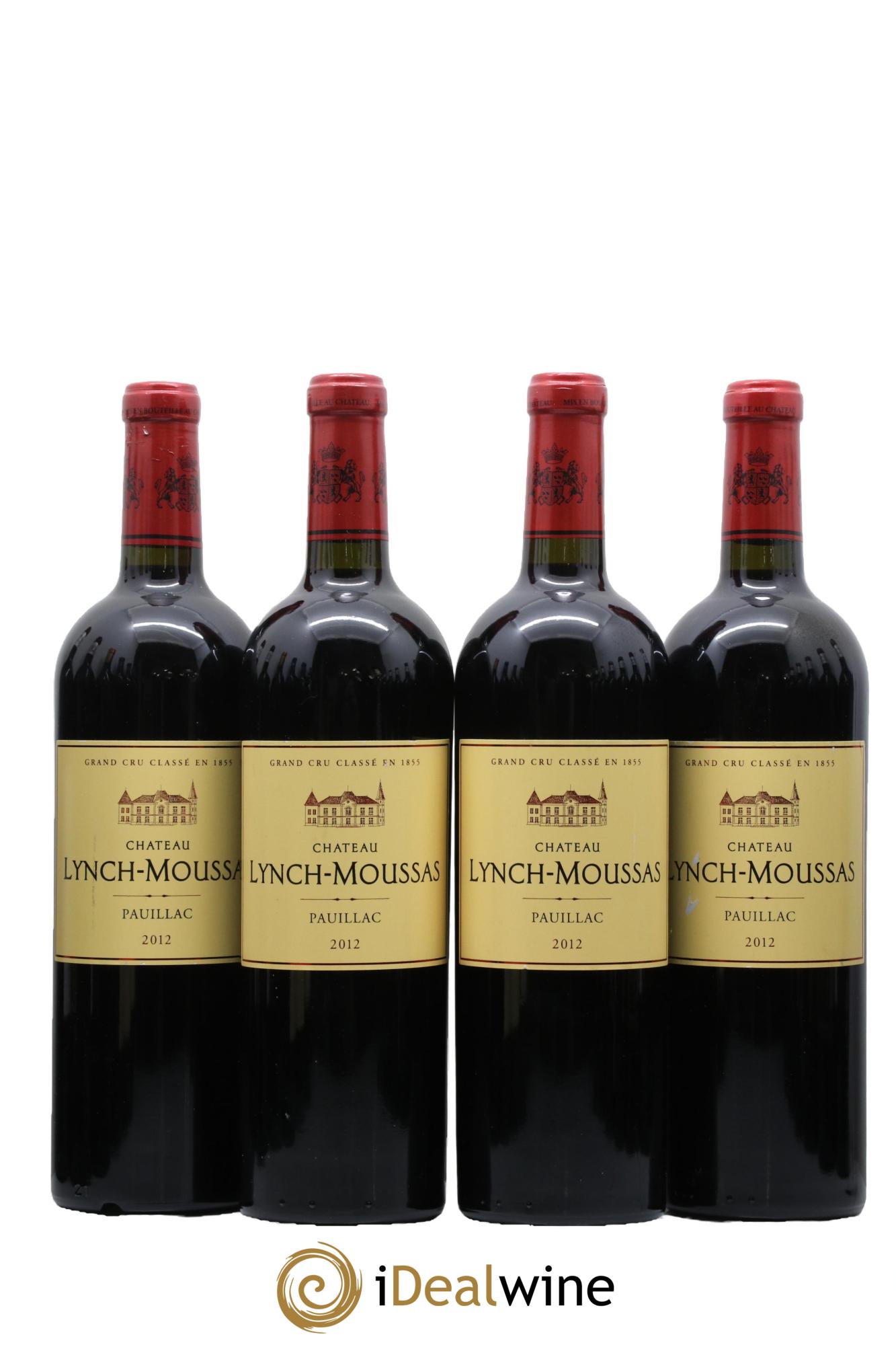 Château Lynch Moussas 5ème Grand Cru Classé 2012 - Lot de 4 bouteilles - 0