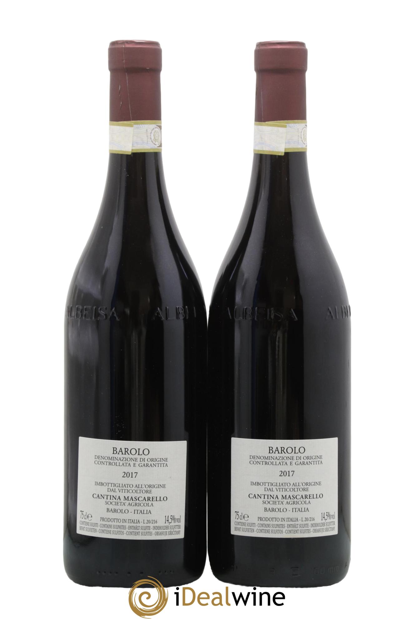 Barolo DOCG Bartolo Mascarello 2017 - Lot de 2 bouteilles - 1