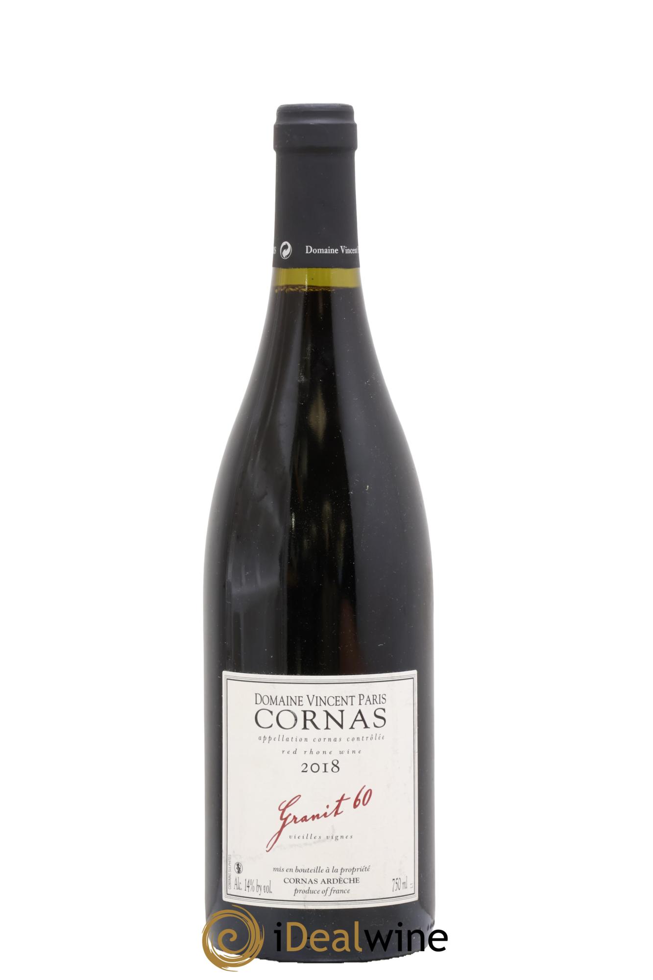Cornas Granit 60 Vieilles Vignes Vincent Paris 2018 - Lotto di 1 bottiglia - 0