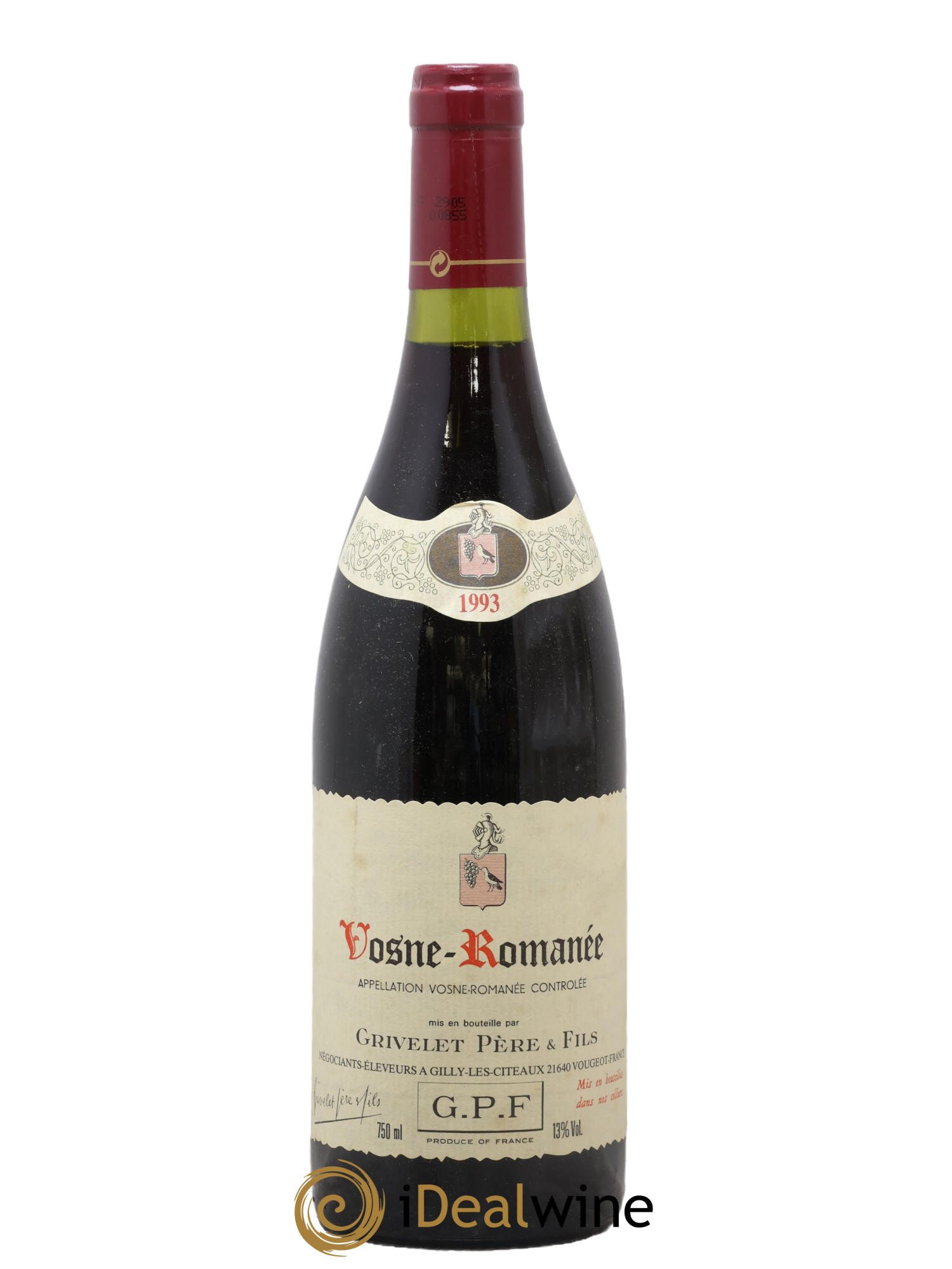 Vosne-Romanée Domaine Grivelet Père et Fils 1993 - Lot de 1 bouteille - 0