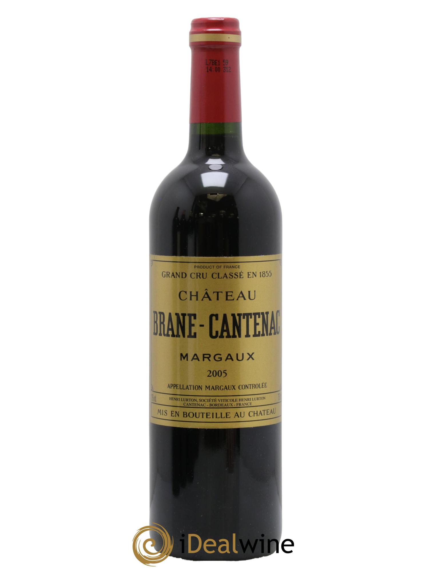 Château Brane Cantenac 2ème Grand Cru Classé 2005 - Lot de 1 bouteille - 0
