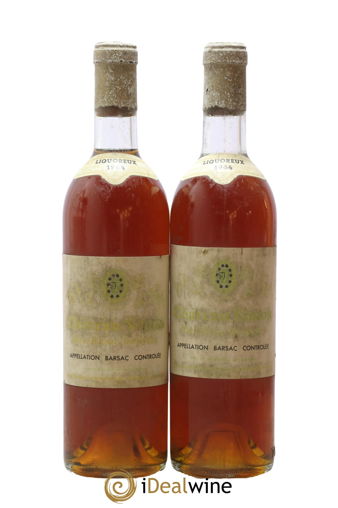 Château Simon 1964 - Lot of 2 bottles - 0