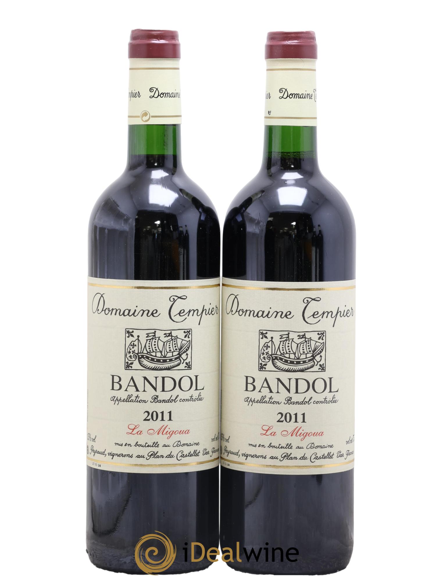 Bandol Domaine Tempier Cuvée La Migoua Famille Peyraud 2011 - Lot de 2 bouteilles - 0