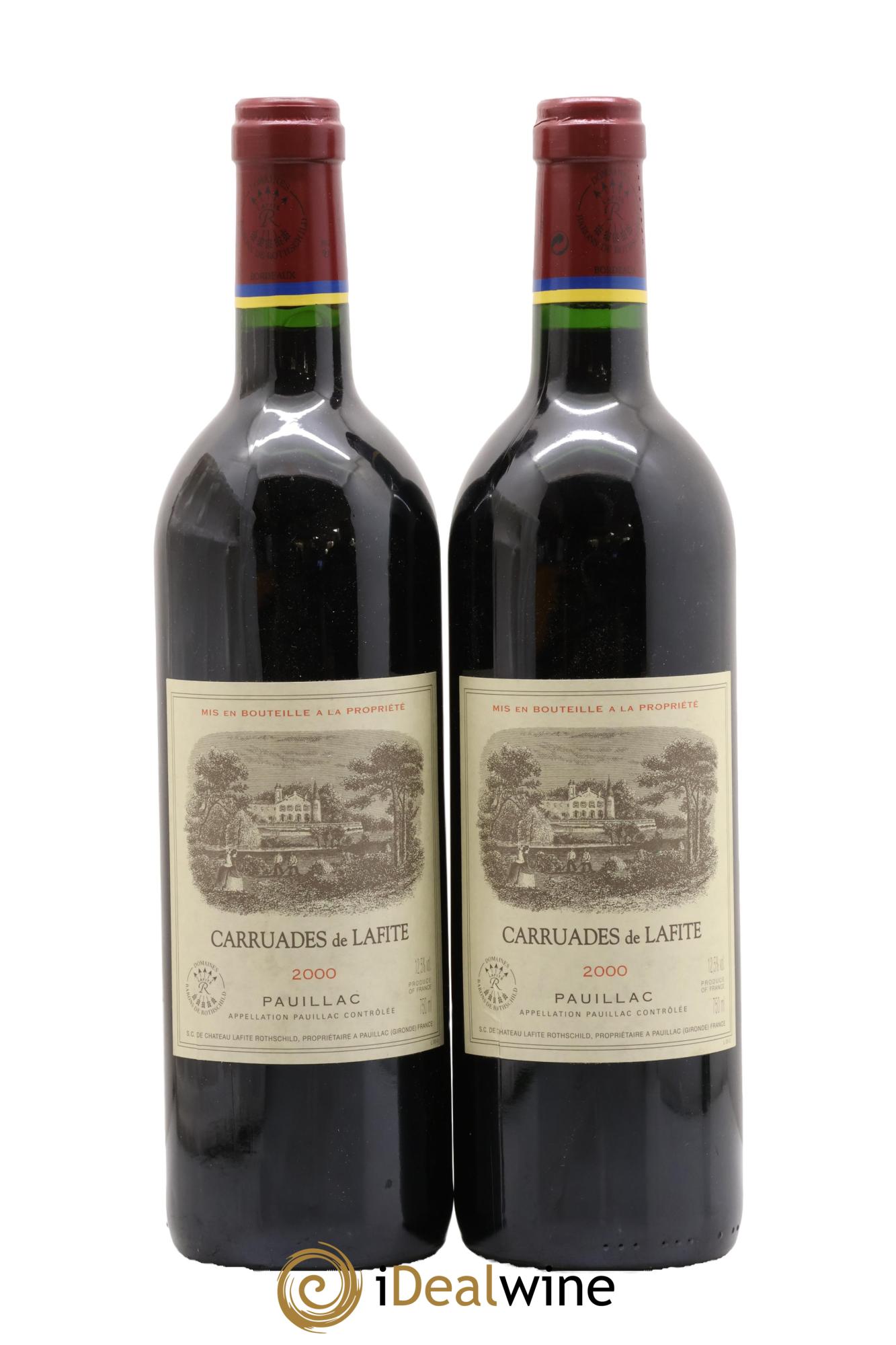 Carruades de Lafite Rothschild Second Vin 2000 - Lot de 2 bouteilles - 0
