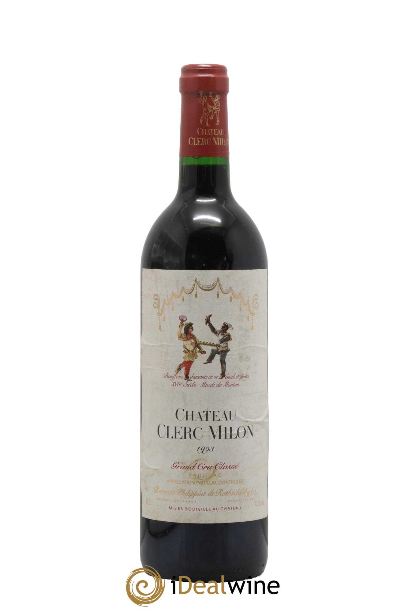 Château Clerc Milon 5ème Grand Cru Classé 1993 - Lot de 1 bouteille - 0