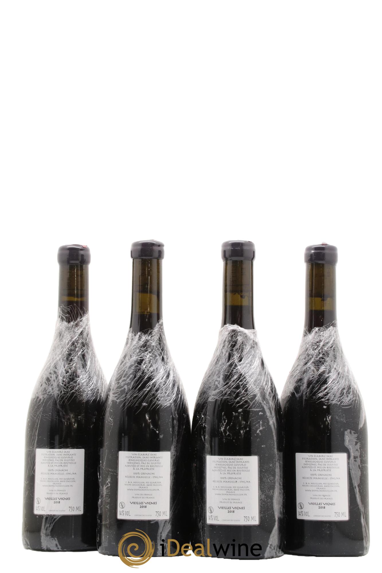 Vin de France Vieilles Vignes Aurélien et Charlotte Houillon 2018 - Lot de 4 bouteilles - 1