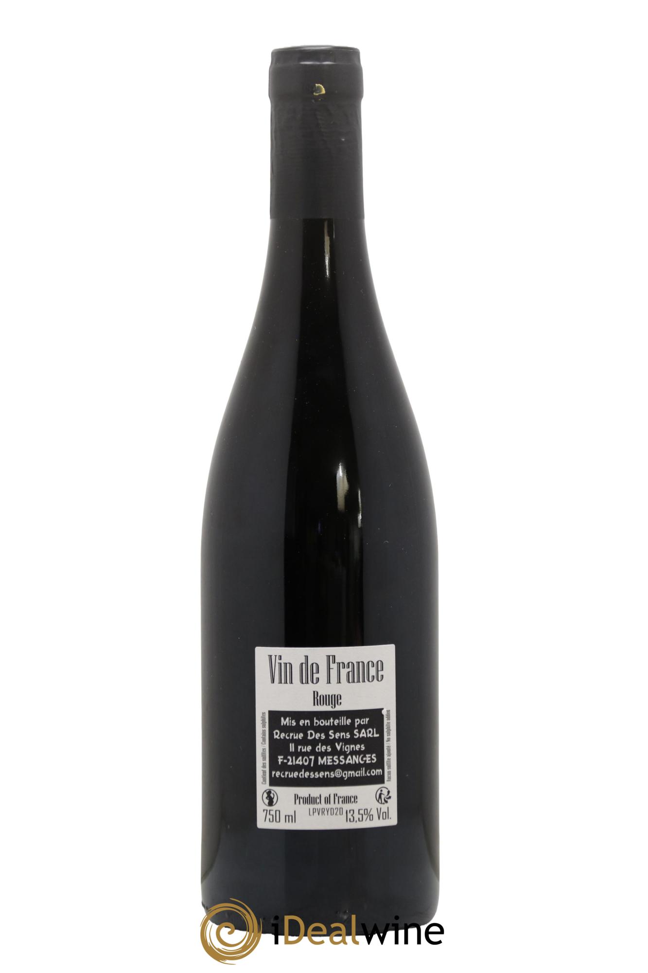 Vin de France PV Yann Durieux - Recrue des Sens Recrue Des Sens PV Yann Durieux 2020 - Lotto di 1 bottiglia - 1