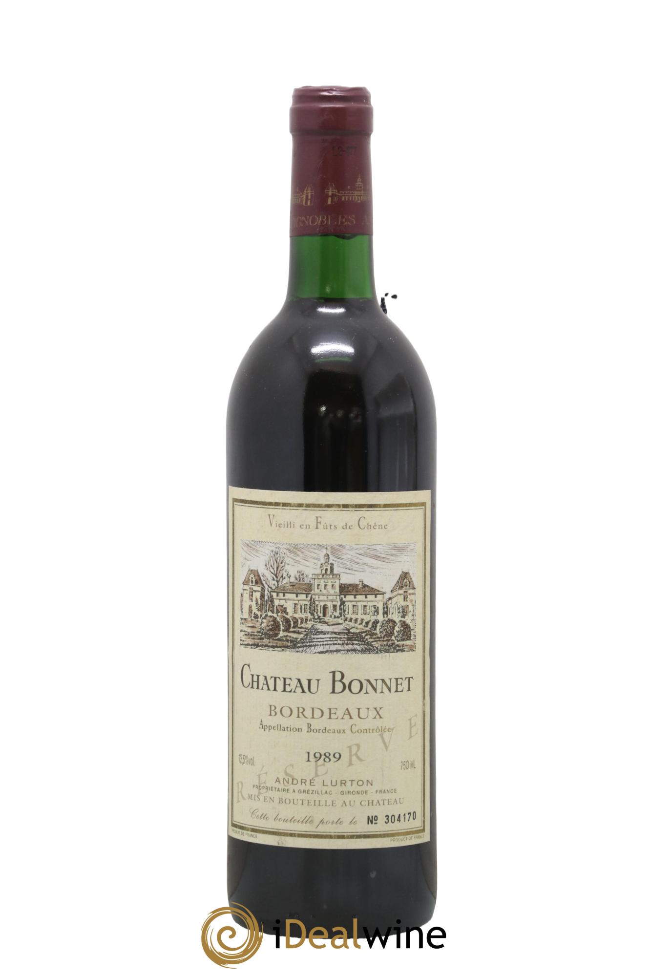 Château Bonnet 1989 - Lot de 1 bouteille - 0