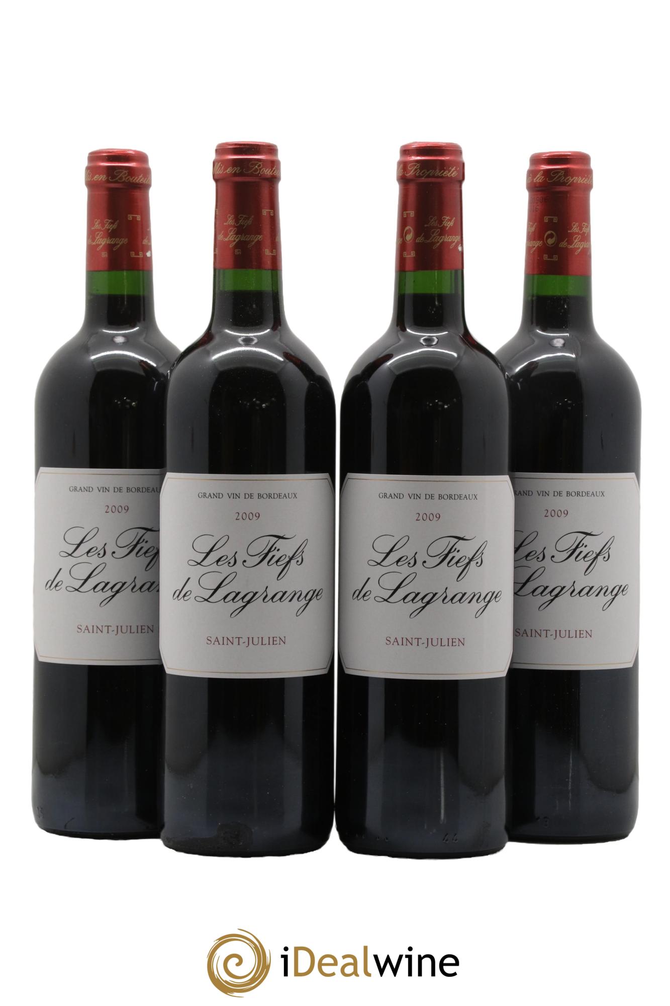 Les Fiefs de Lagrange Second Vin 2009 - Posten von 4 Flaschen - 0