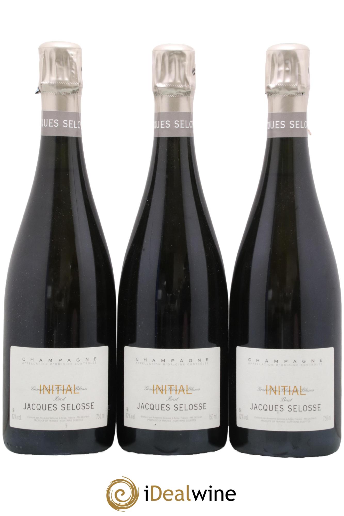 Initial Brut Jacques Selosse - Lot de 3 bouteilles - 0