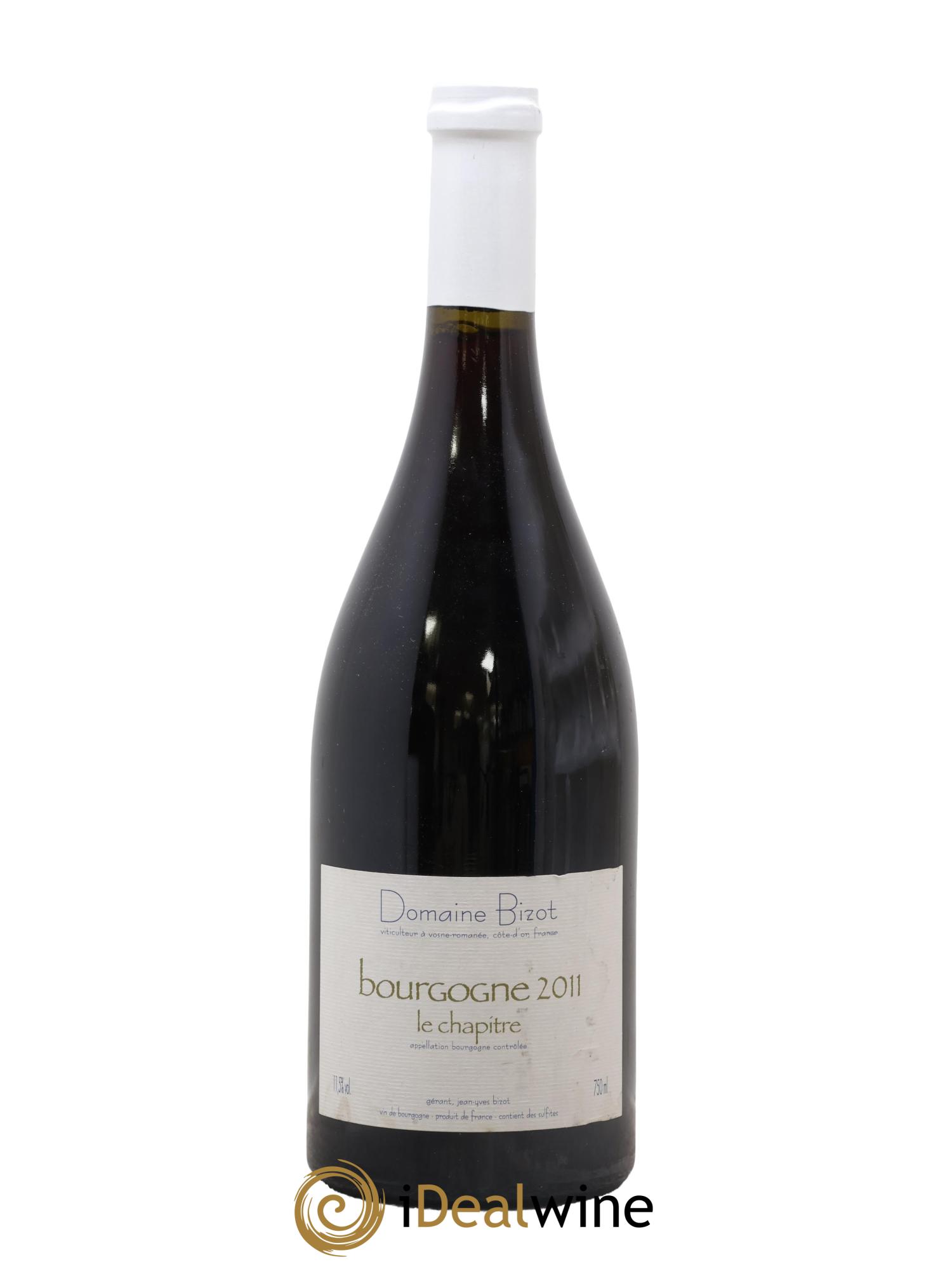 Bourgogne Le Chapitre Bizot (Domaine) 2011 - Lot of 1 bottle - 0