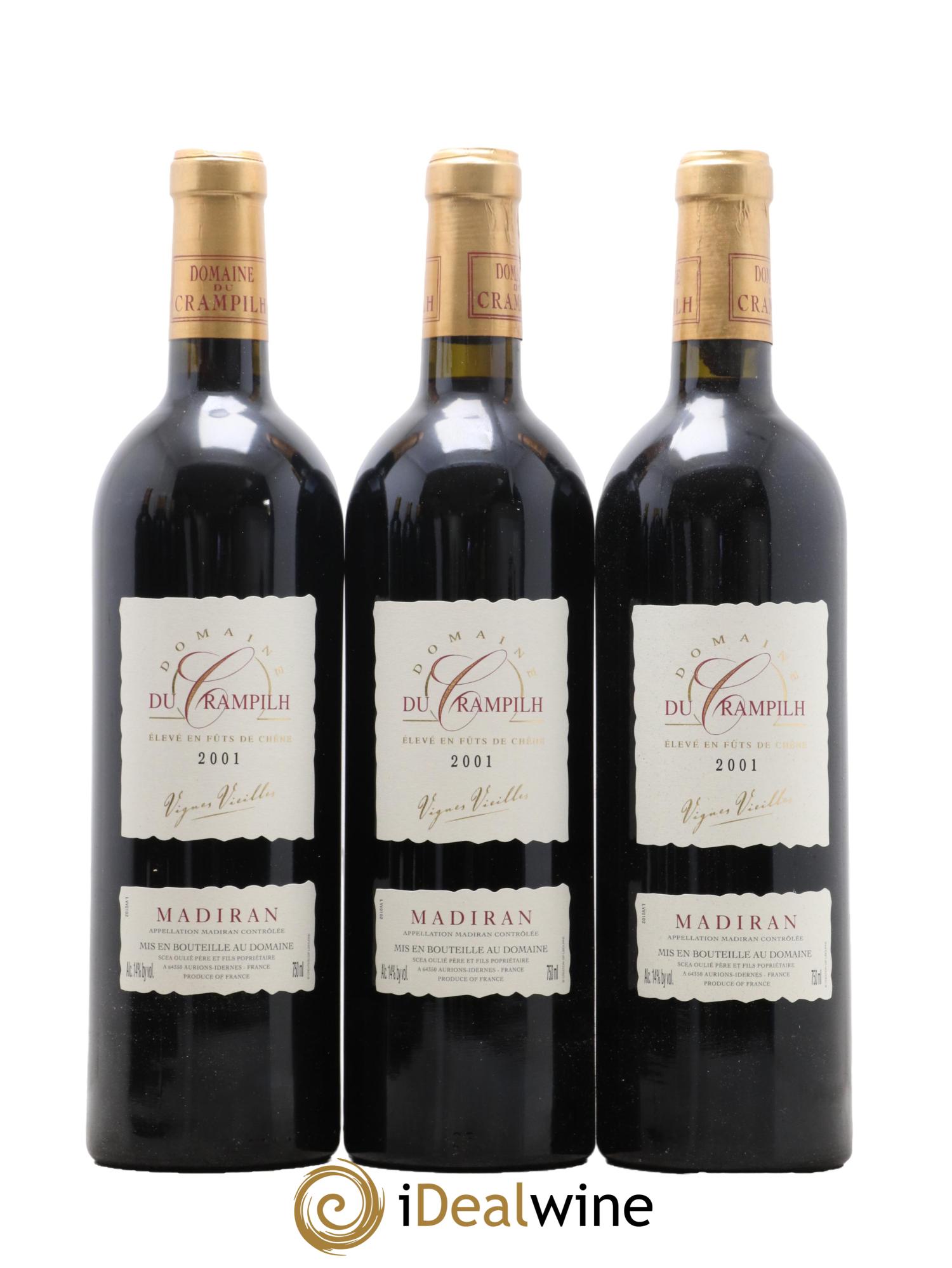 Madiran Vieilles Vinges Du Crampilh 2001 - Lot de 6 bouteilles - 1