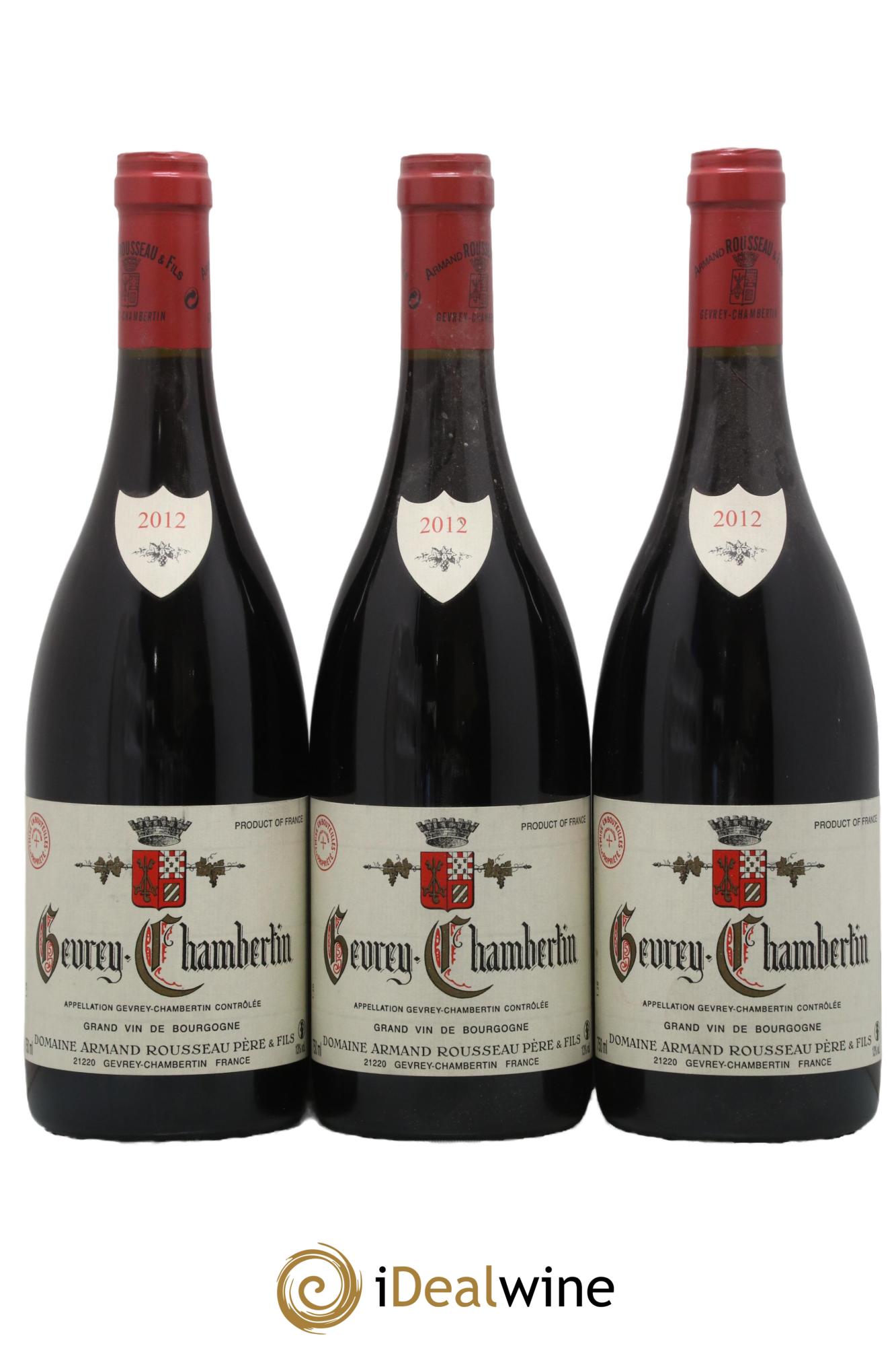 Gevrey-Chambertin Armand Rousseau (Domaine) 2012 - Lotto di 3 bottiglie - 0