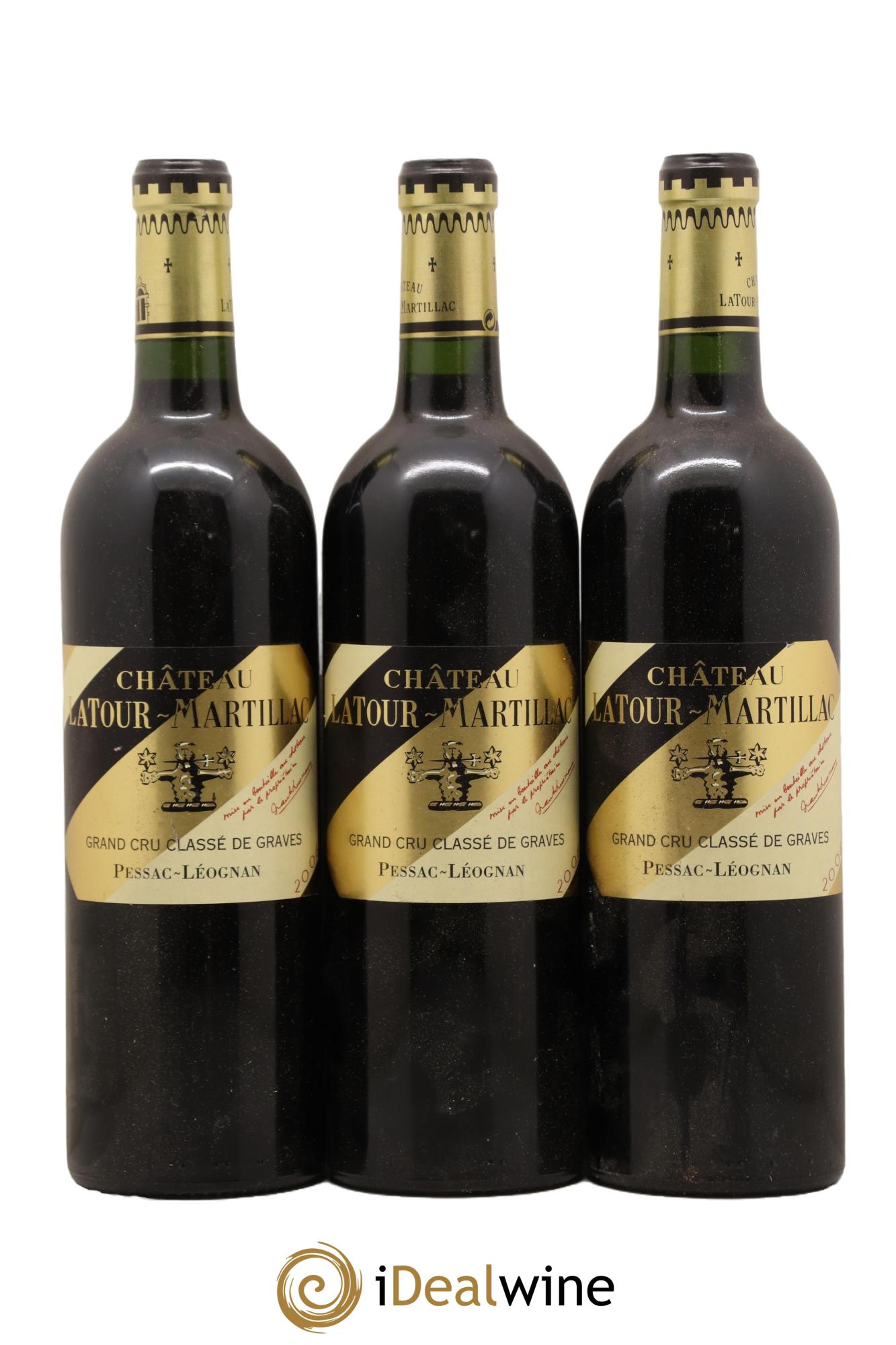 Château Latour-Martillac Cru Classé de Graves 2006 - Lot de 3 bouteilles - 0