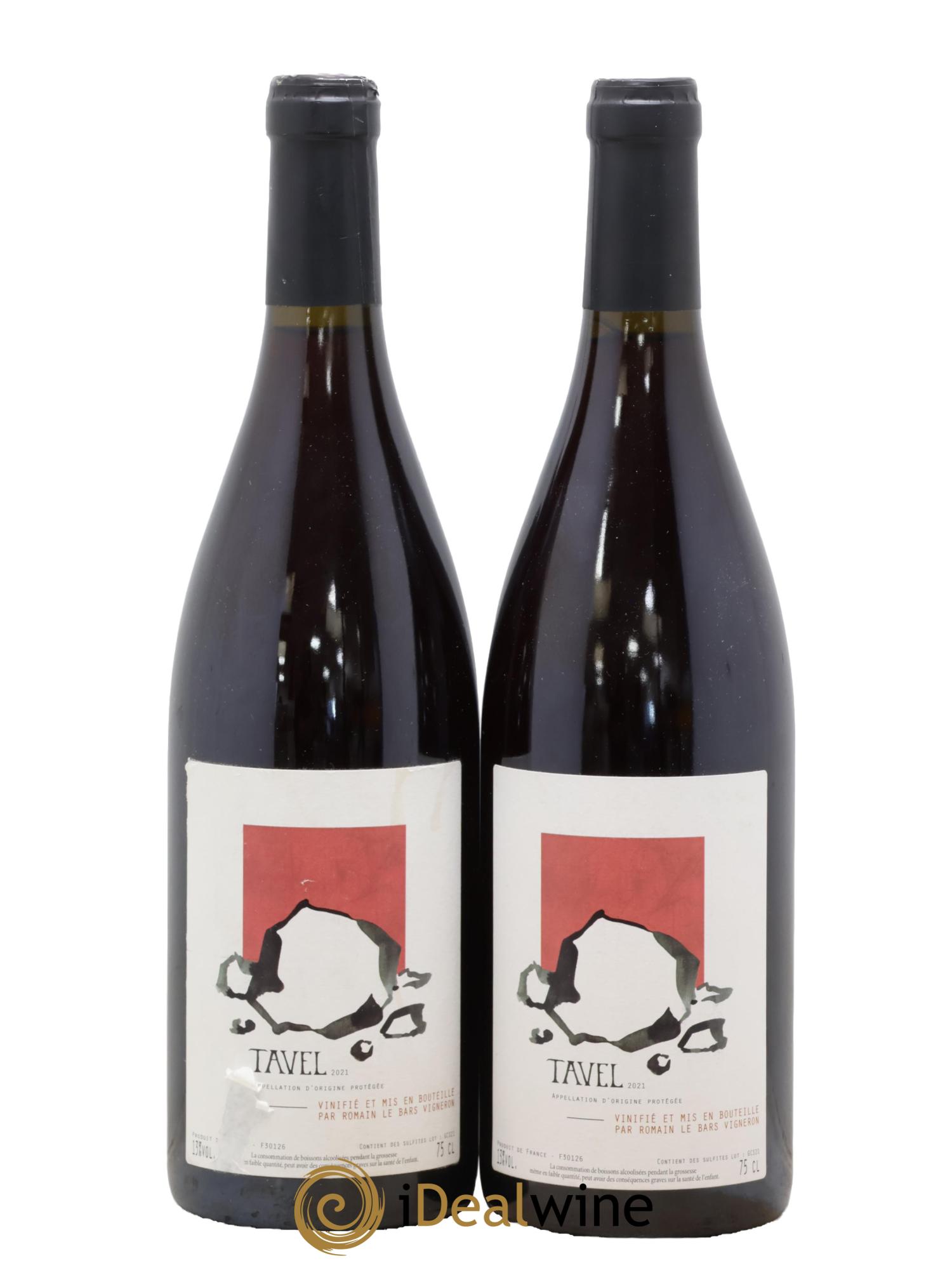 Tavel Romain Le Bars 2021 - Lot de 2 bouteilles - 0