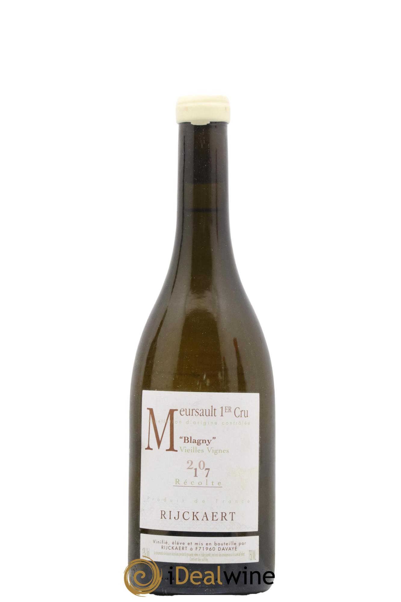 Meursault 1er Cru Blagny Vieilles Vignes Rijckaert 2017 - Lot de 1 bouteille - 0