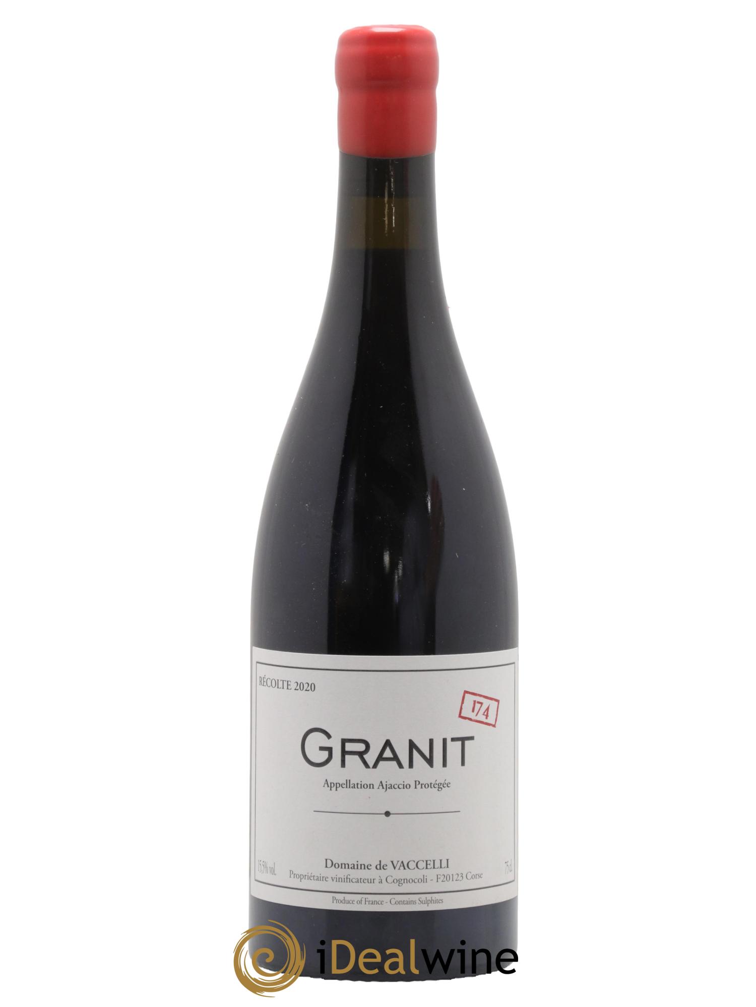 Ajaccio Granit 174 Vaccelli 2020 - Lot de 1 bouteille - 0