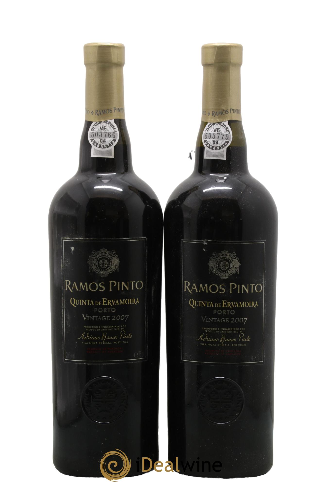 Porto Quinta Da Ervamoira Vintage Ramos Pinto 2007 - Lot de 2 bouteilles - 0