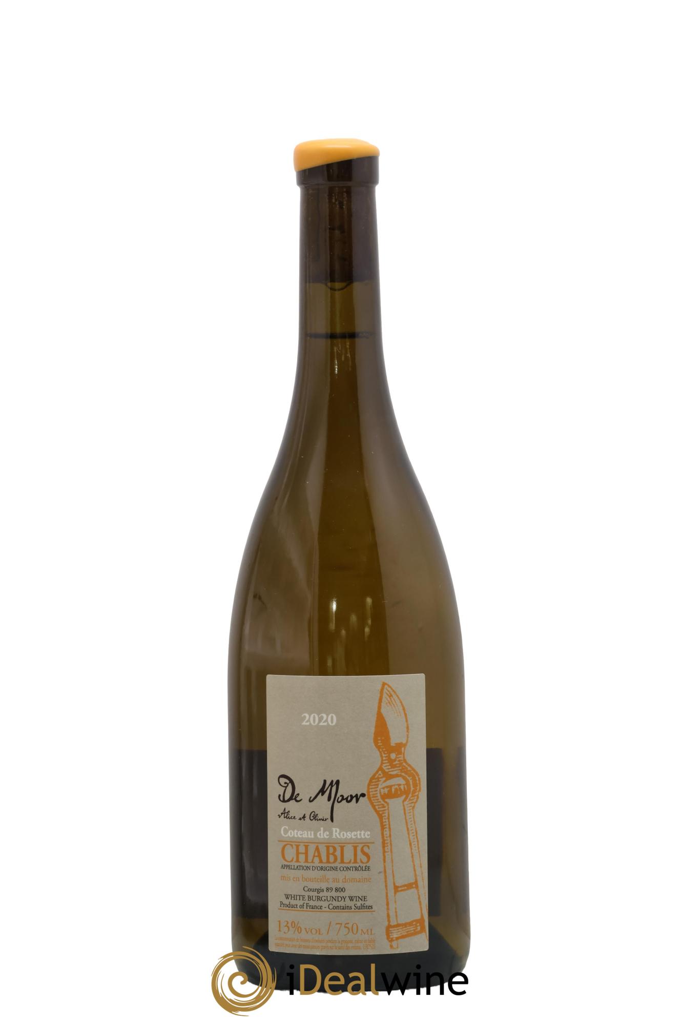 Chablis Côteau de Rosette Alice et Olivier De Moor 2020 - Lot de 1 bouteille - 0