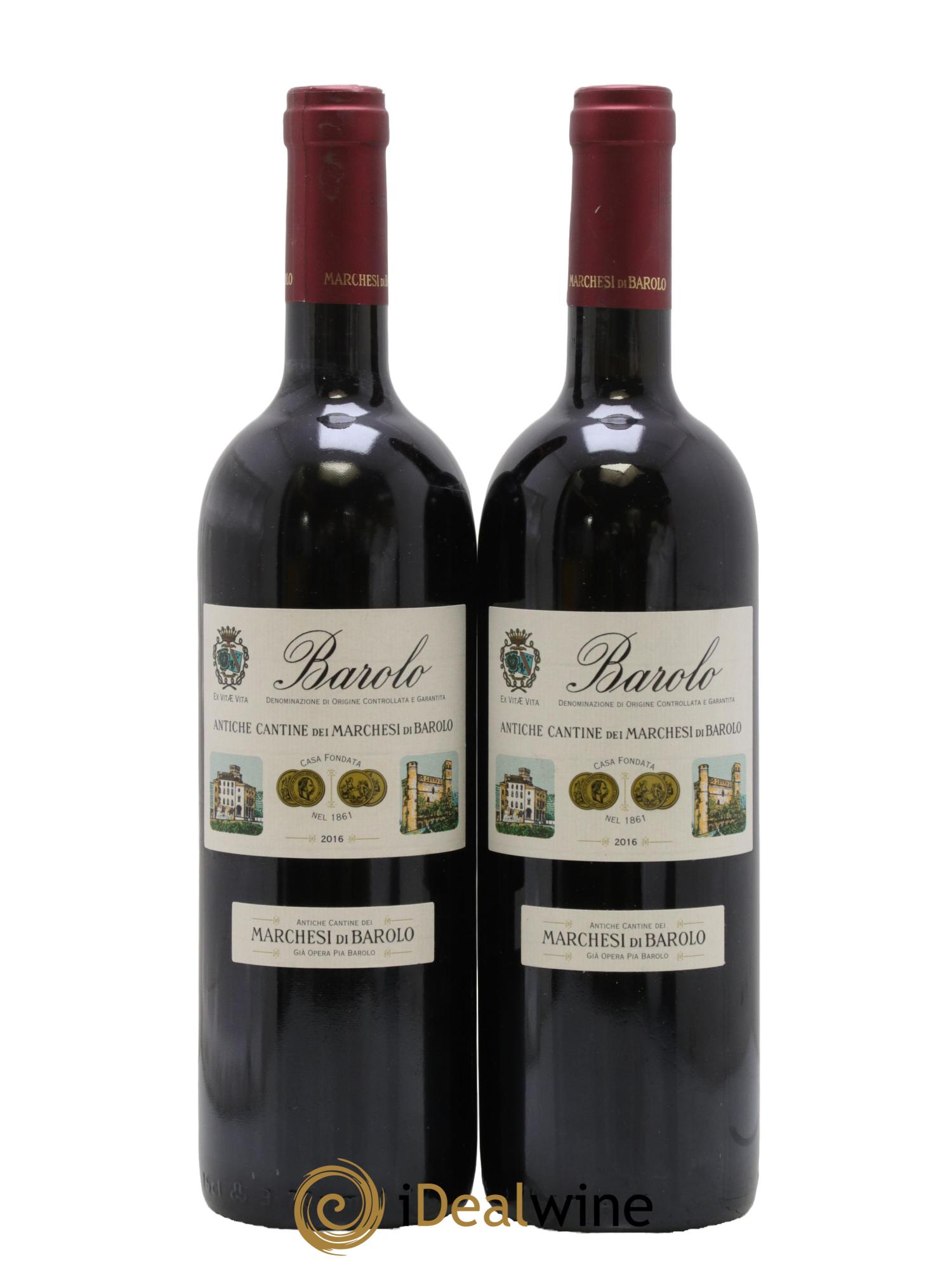 Barolo DOCG Marchesi di Barolo 2016 - Posten von 2 Flaschen - 0