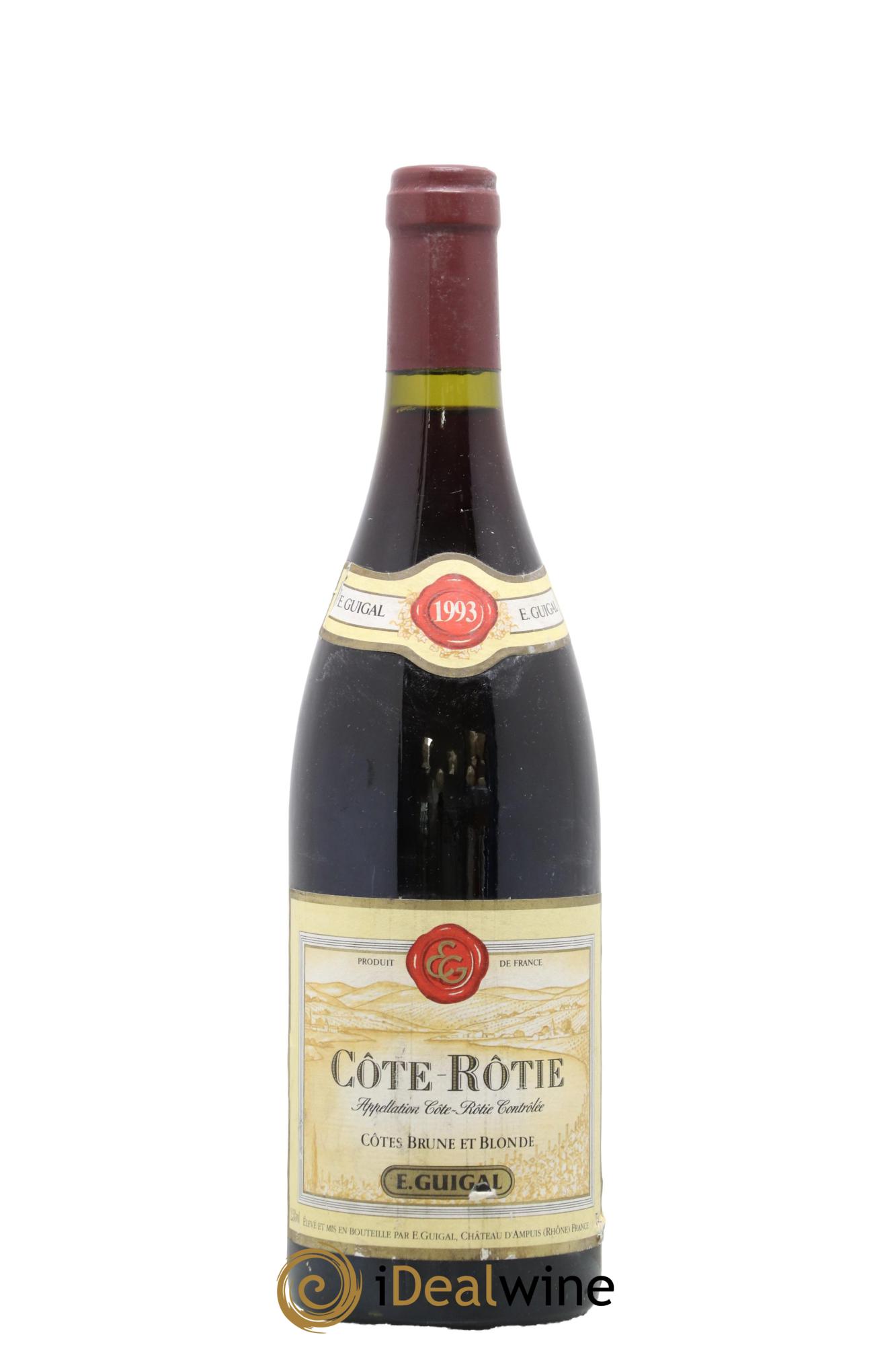 Côte-Rôtie Côtes Brune et Blonde Guigal 1993 - Lot de 1 bouteille - 0