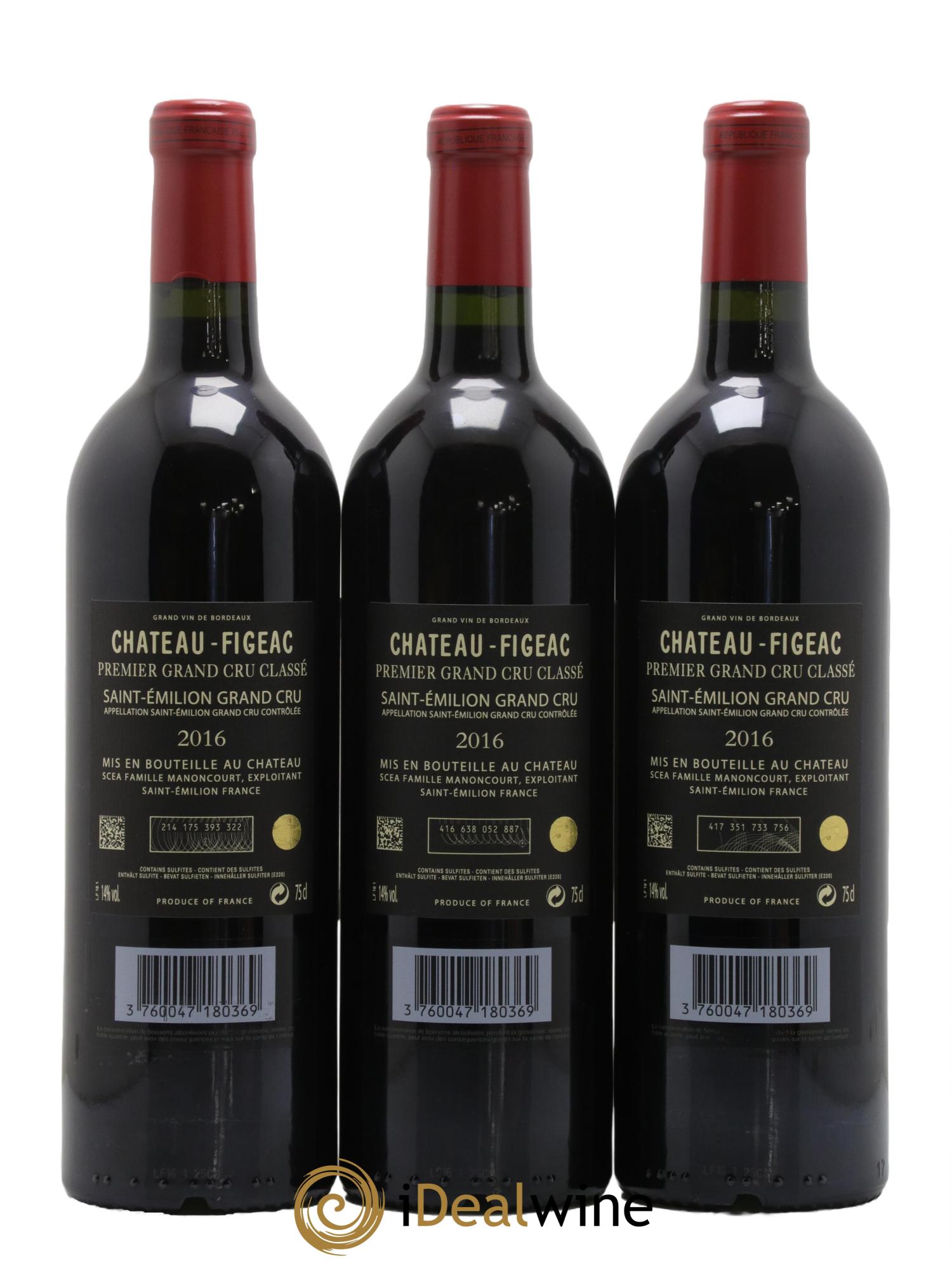 Château Figeac 1er Grand Cru Classé A 2016 - Lot de 6 bouteilles - 2
