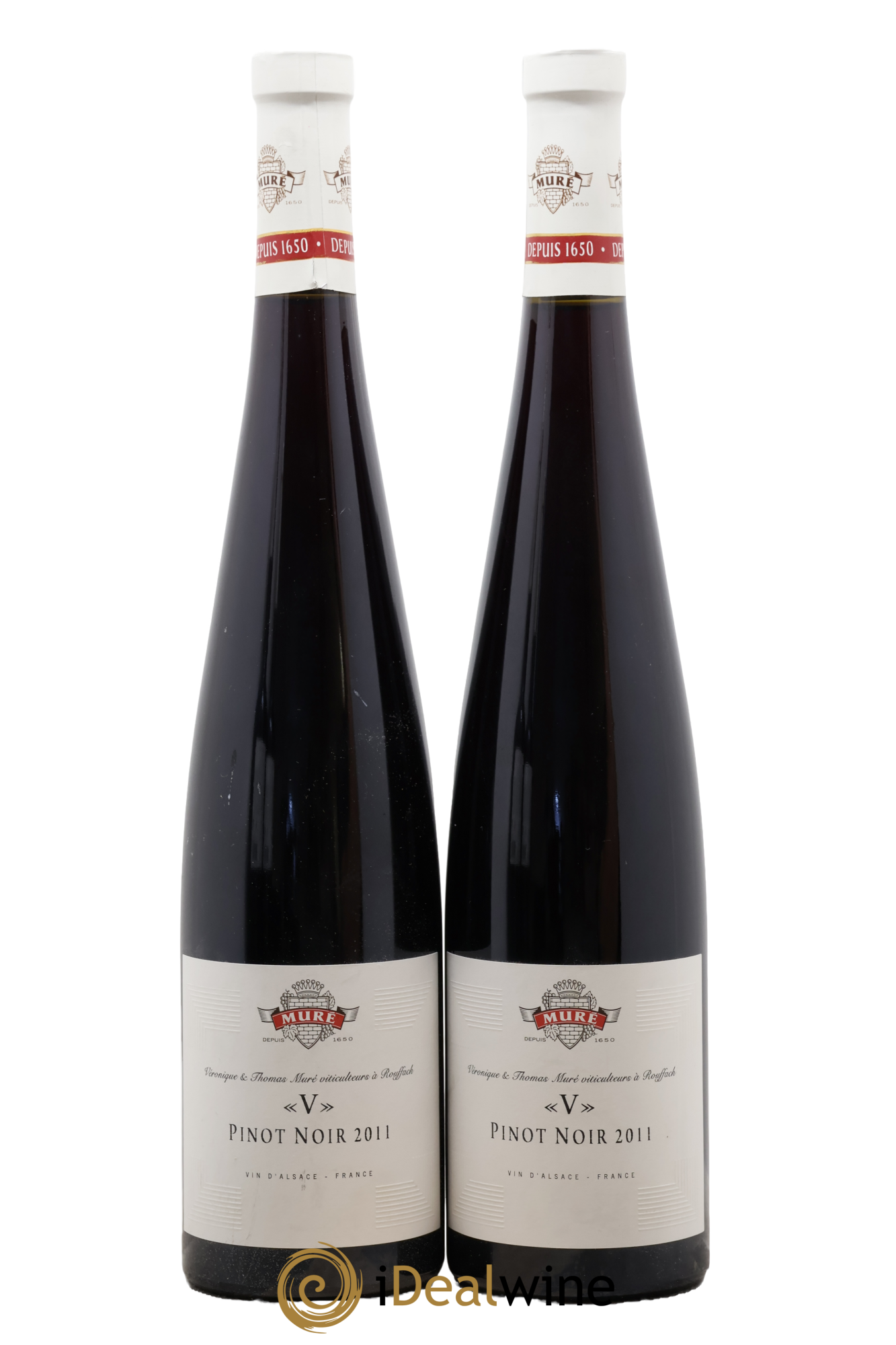 Alsace "V" Pinot Noir Véronique & Thomas Muré 2011 - Lot de 2 bouteilles - 0