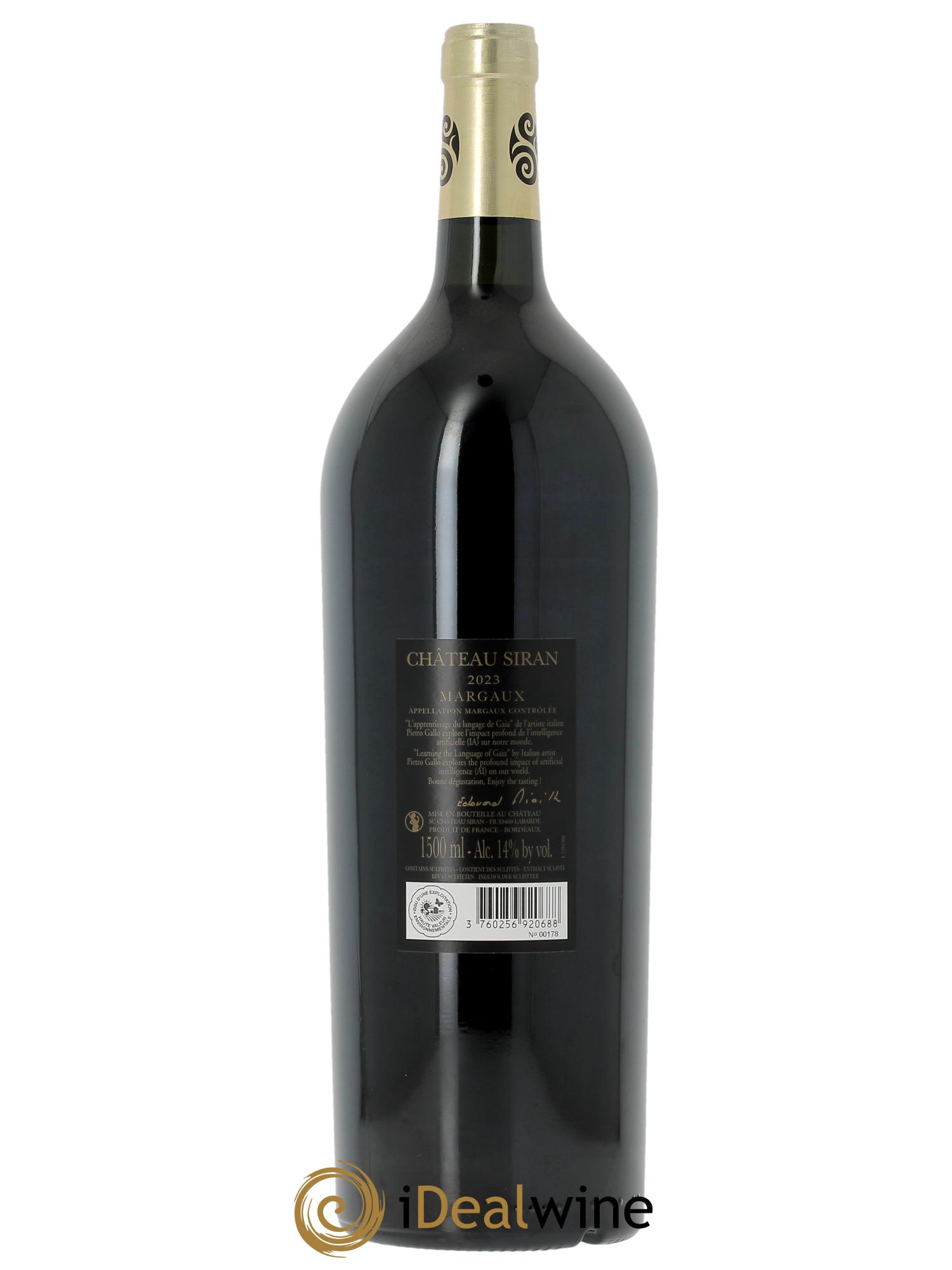 Château Siran (OWC if 6 mgs) 2023 - Lot of 1 magnum - 1