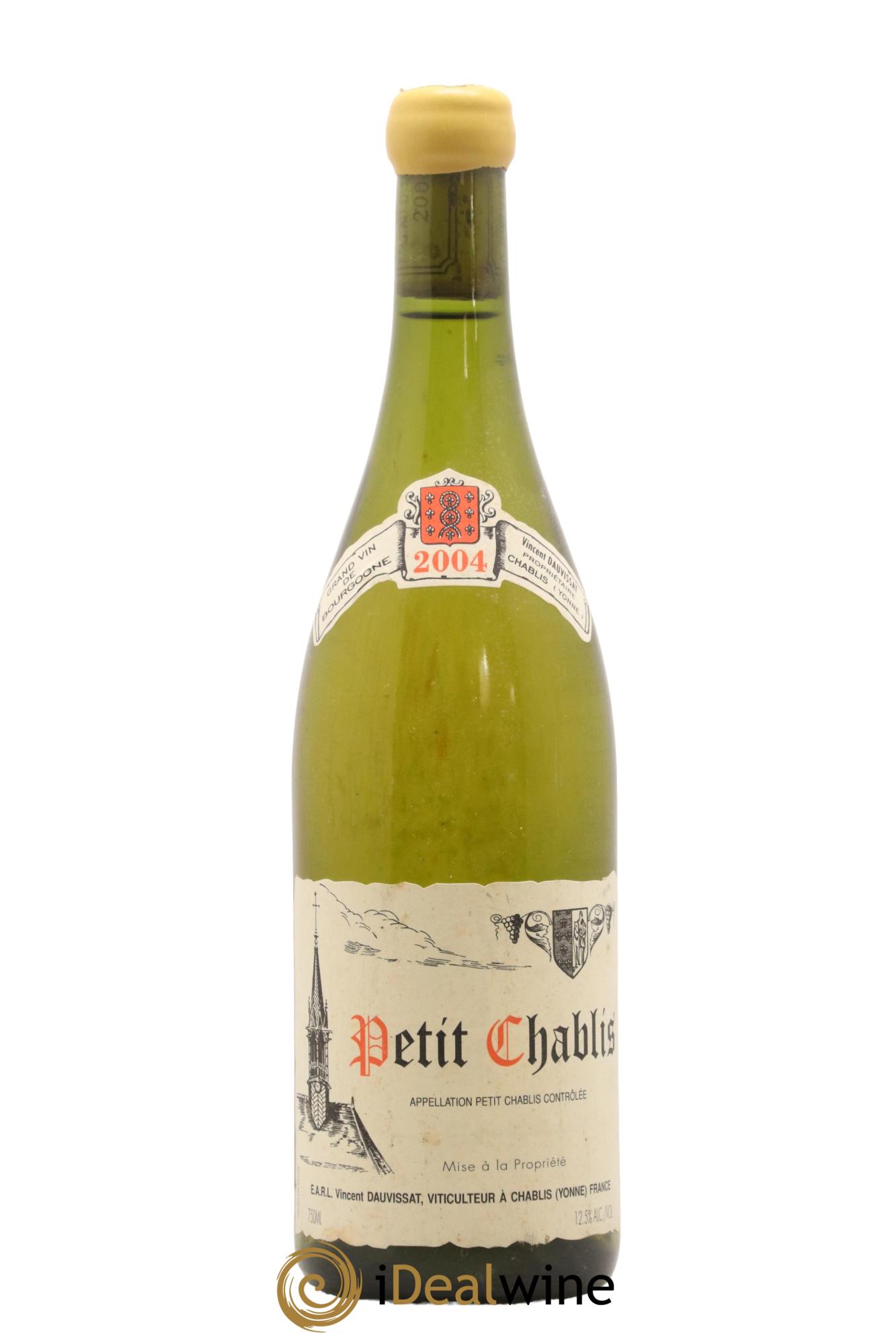 Petit Chablis Vincent Dauvissat (Domaine) 2004 - Lot de 1 bouteille - 0