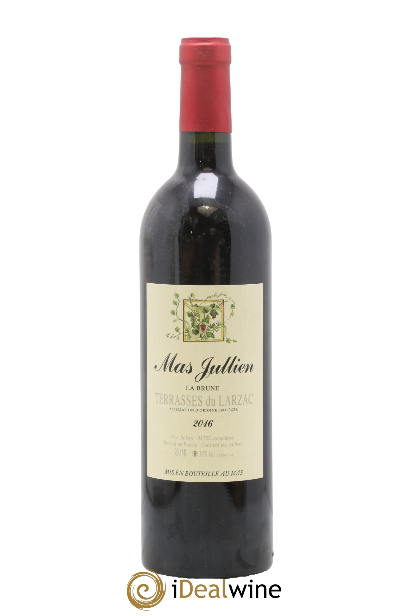 Terrasses du Larzac Mas Jullien La Brune Olivier Jullien 2016 - Lot de 1 bouteille - 0