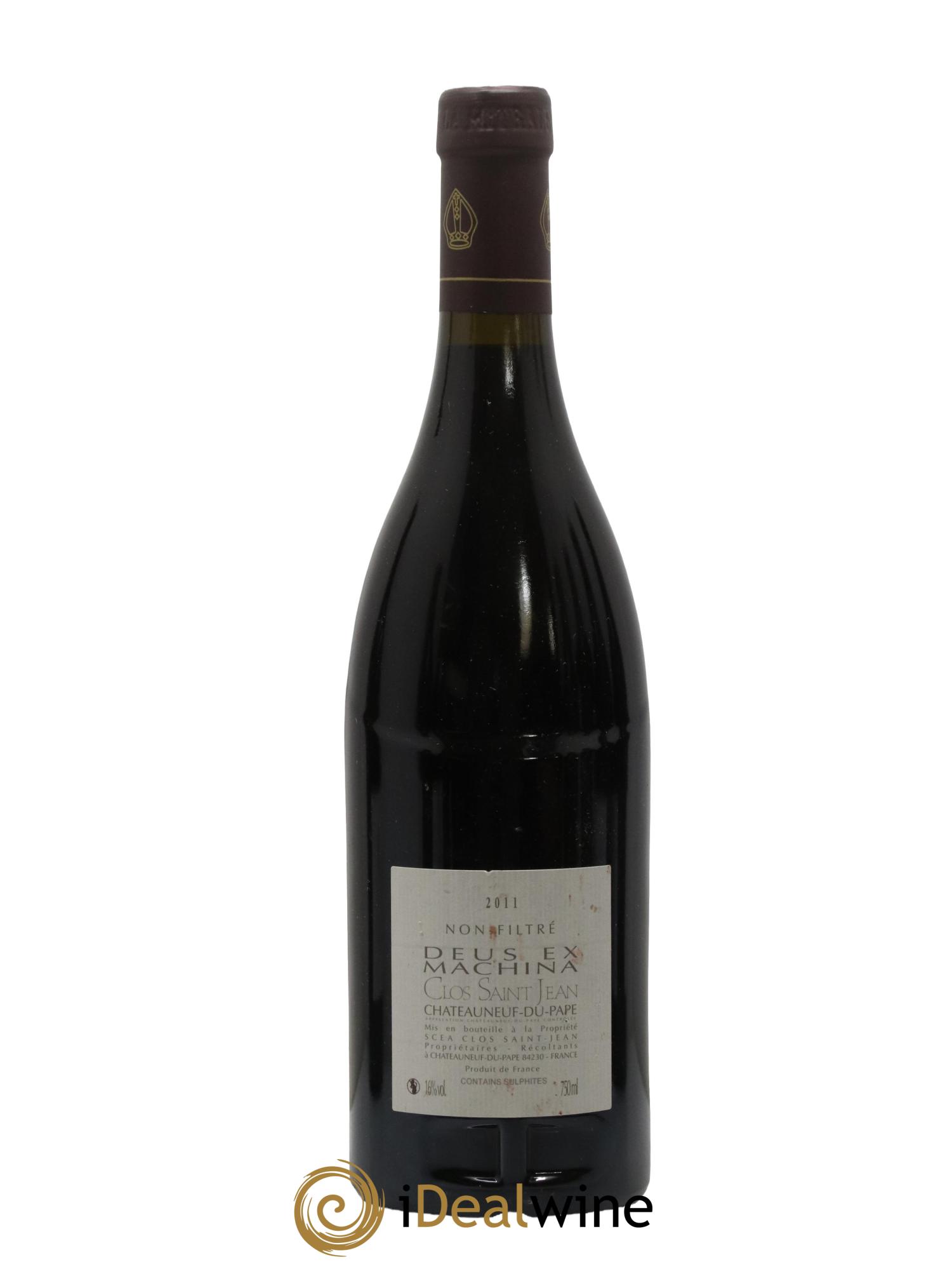 Châteauneuf-du-Pape Clos Saint-Jean Deus Ex Machina Pascal et Vincent Maurel 2011 - Lot de 1 bouteille - 1