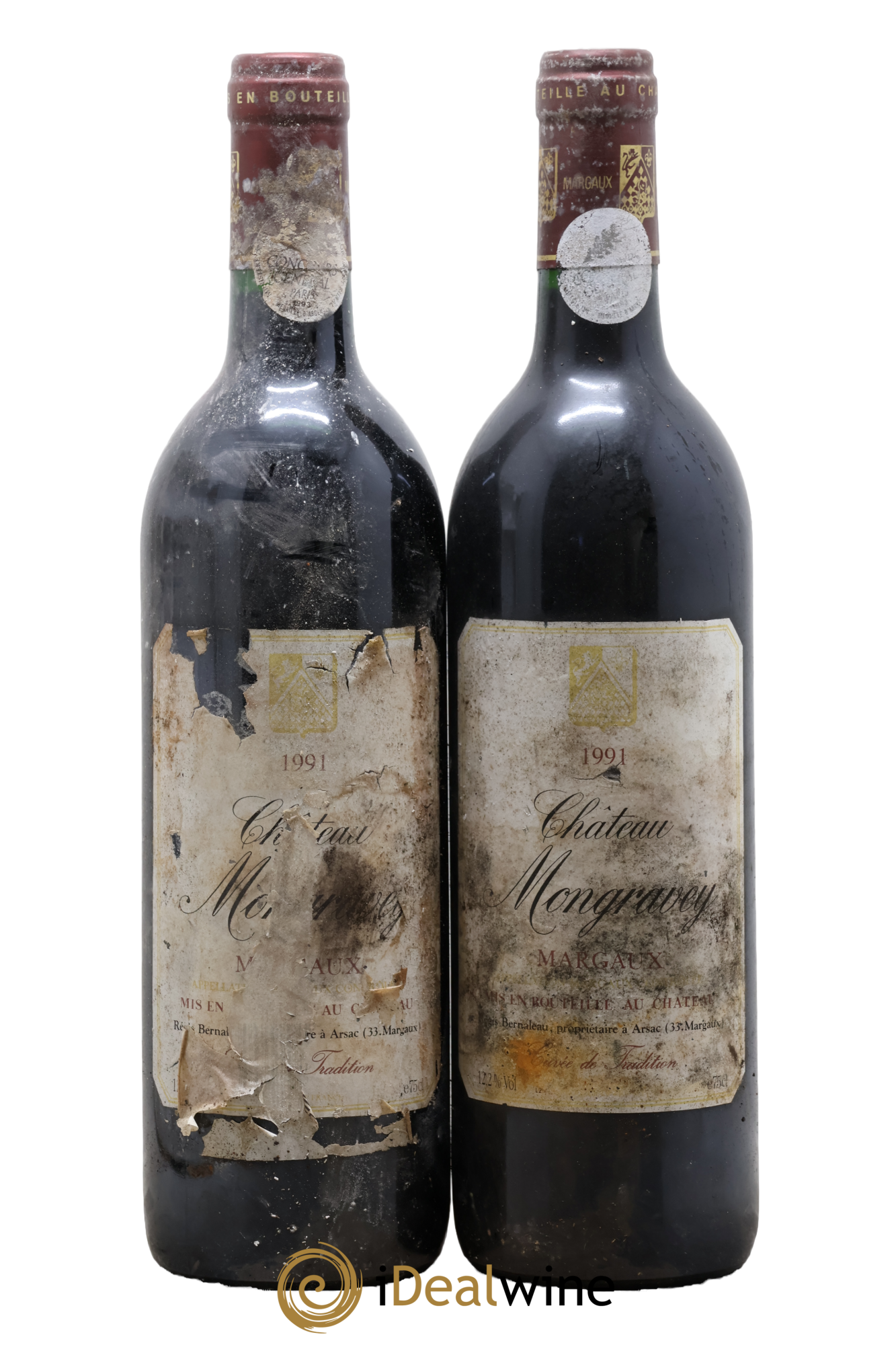 Margaux Chateau Mongravey 1991 - Lot de 2 bouteilles - 0