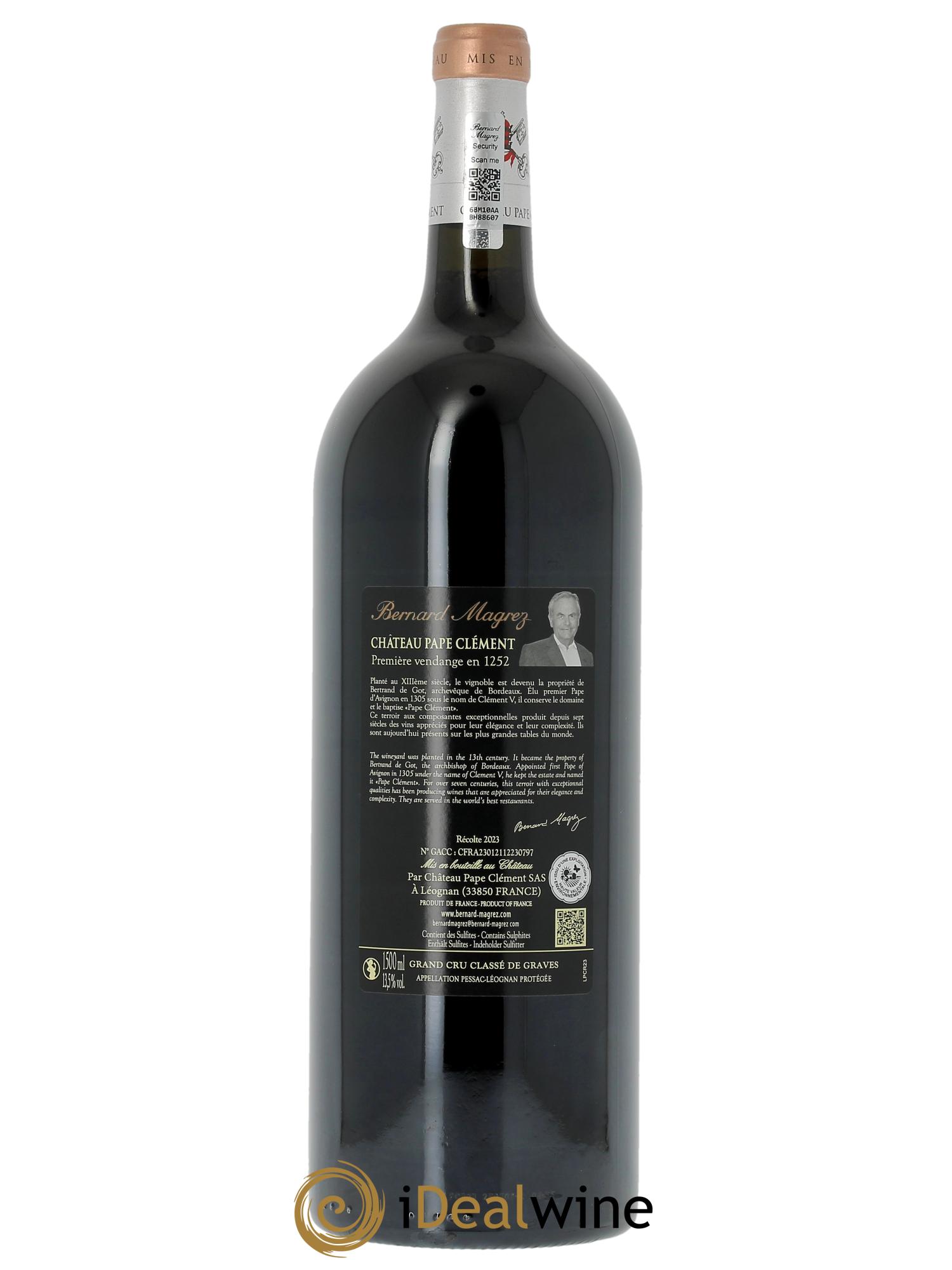 Château Pape Clément Cru Classé de Graves (OWC if 3 mgs) 2023 - Lot of 1 magnum - 1
