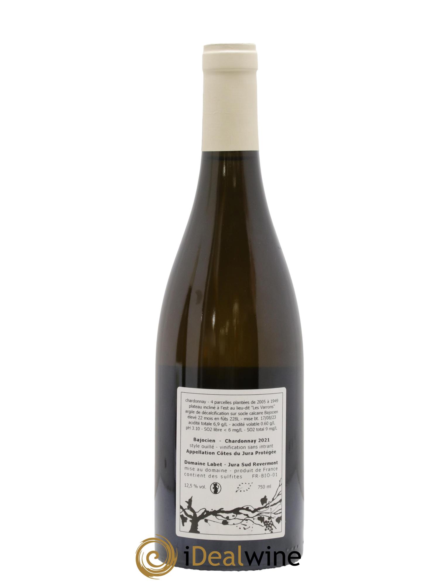 Côtes du Jura Chardonnay Bajocien Romain - Julien - Charline Labet 2021 - Posten von 1 Flasche - 1
