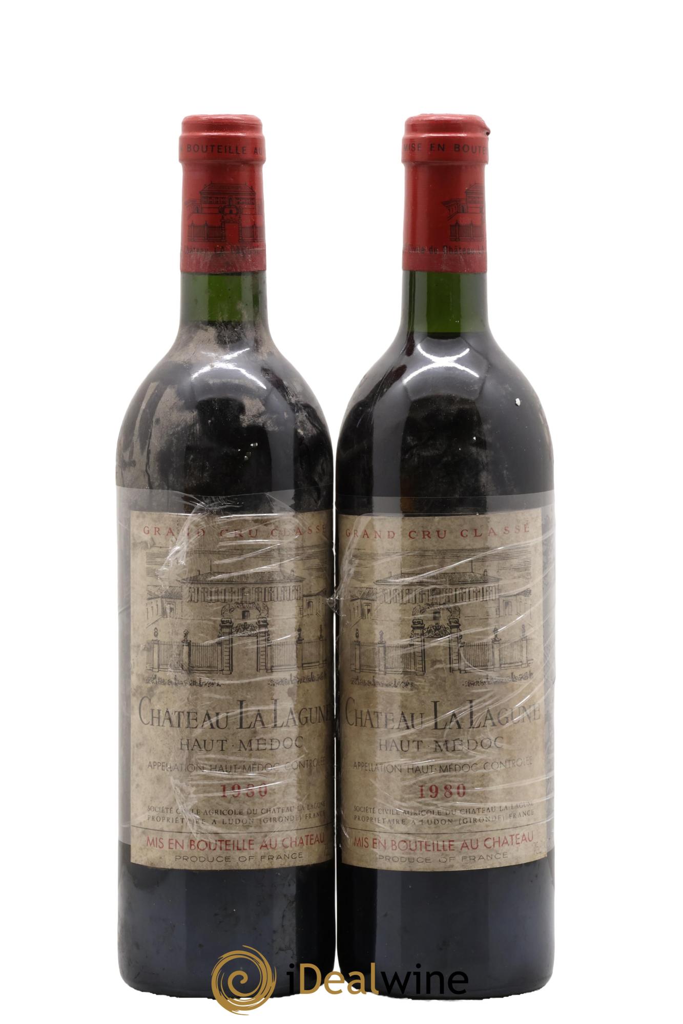 Château la Lagune 3ème Grand Cru Classé 1980 - Lot of 2 bottles - 0
